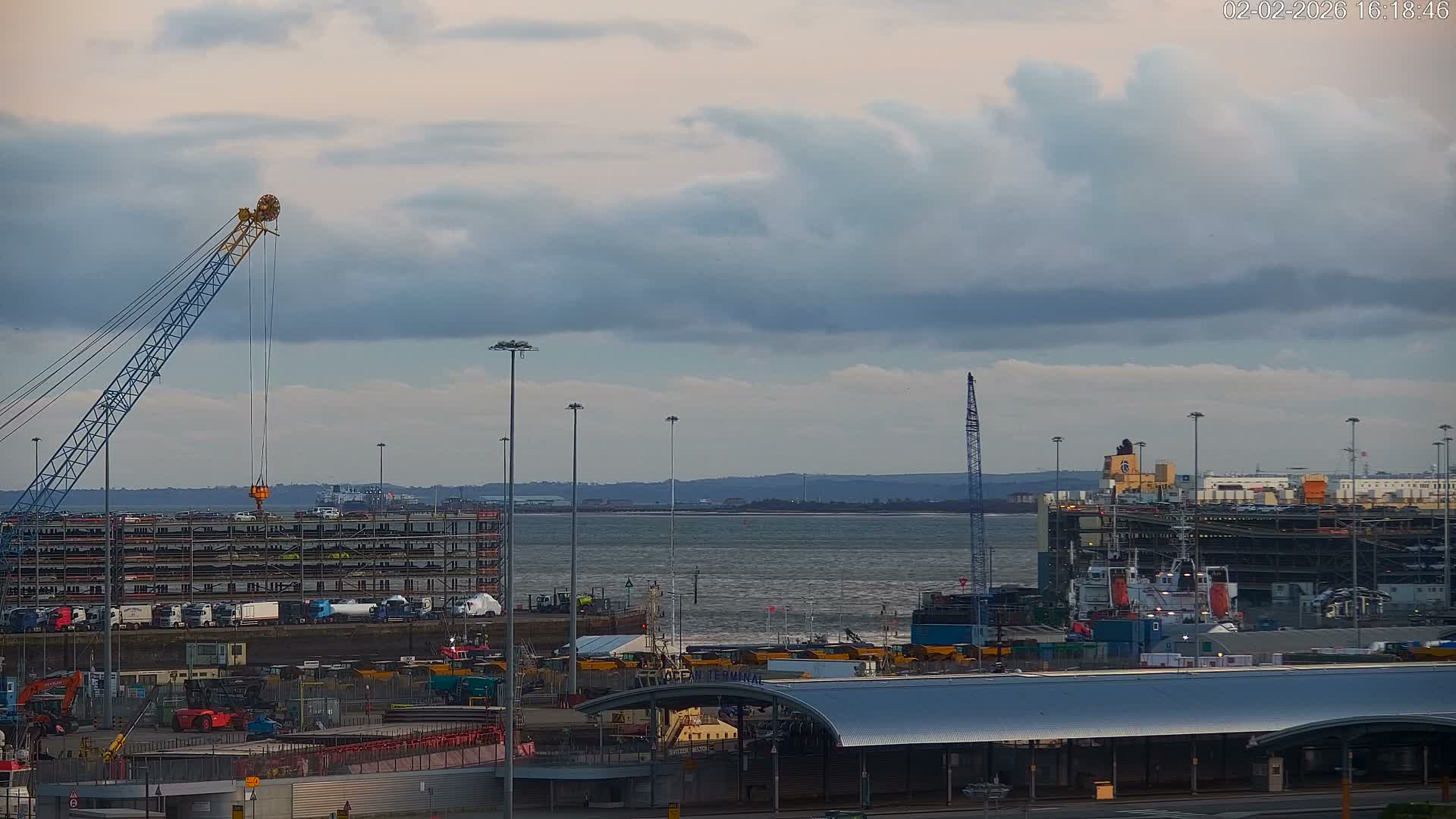 Port of Southampton Ocean Cruise Terminal (Berth 46) Live Cam - Southampton, Hampshire, South East, England, United Kingdom