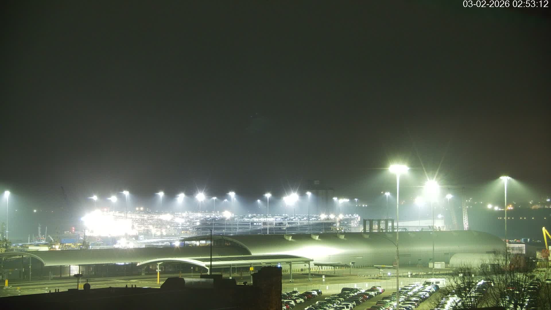 Port of Southampton Ocean Cruise Terminal (Berth 46) Live Cam - Southampton, Hampshire, South East, England, United Kingdom