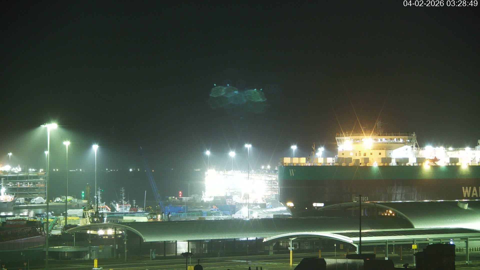 Port of Southampton Ocean Cruise Terminal (Berth 46) Live Cam - Southampton, Hampshire, South East, England, United Kingdom