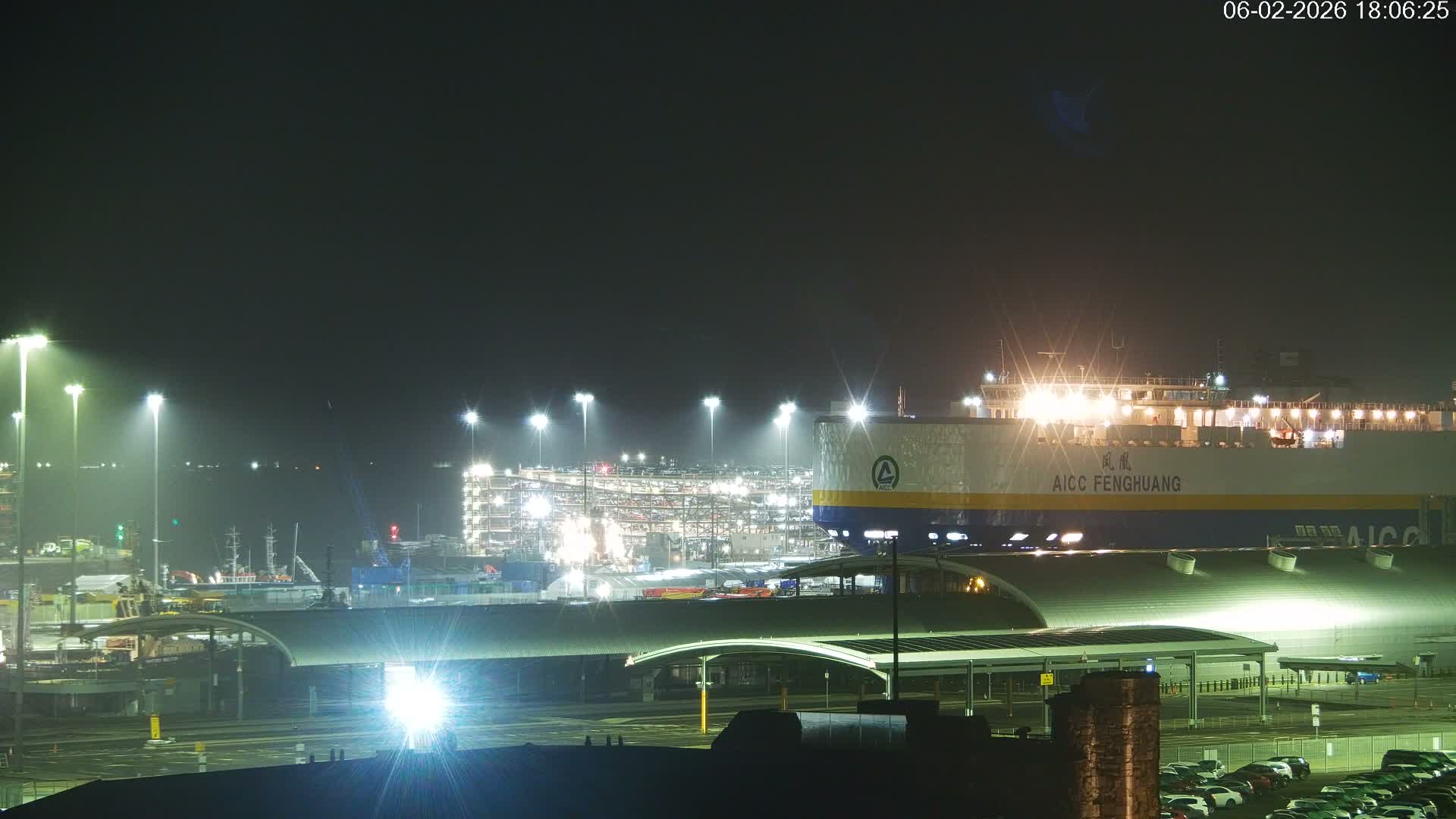 Port of Southampton Ocean Cruise Terminal (Berth 46) Live Cam - Southampton, Hampshire, South East, England, United Kingdom