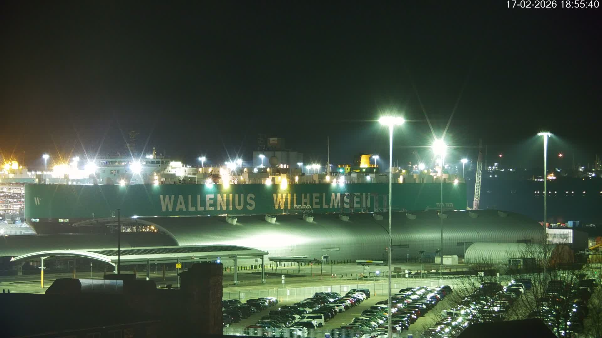 Port of Southampton Ocean Cruise Terminal (Berth 46) Live Cam - Southampton, Hampshire, South East, England, United Kingdom