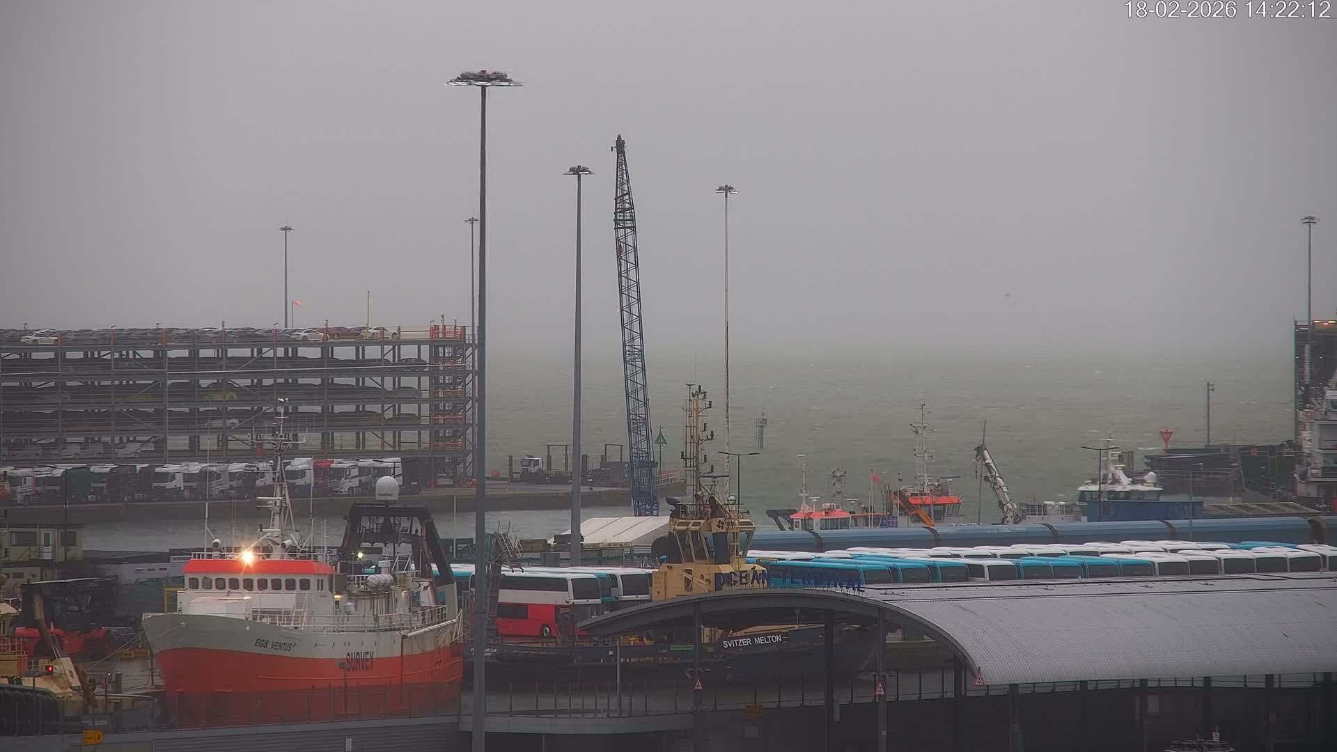 Port of Southampton Ocean Cruise Terminal (Berth 46) Live Cam - Southampton, Hampshire, South East, England, United Kingdom
