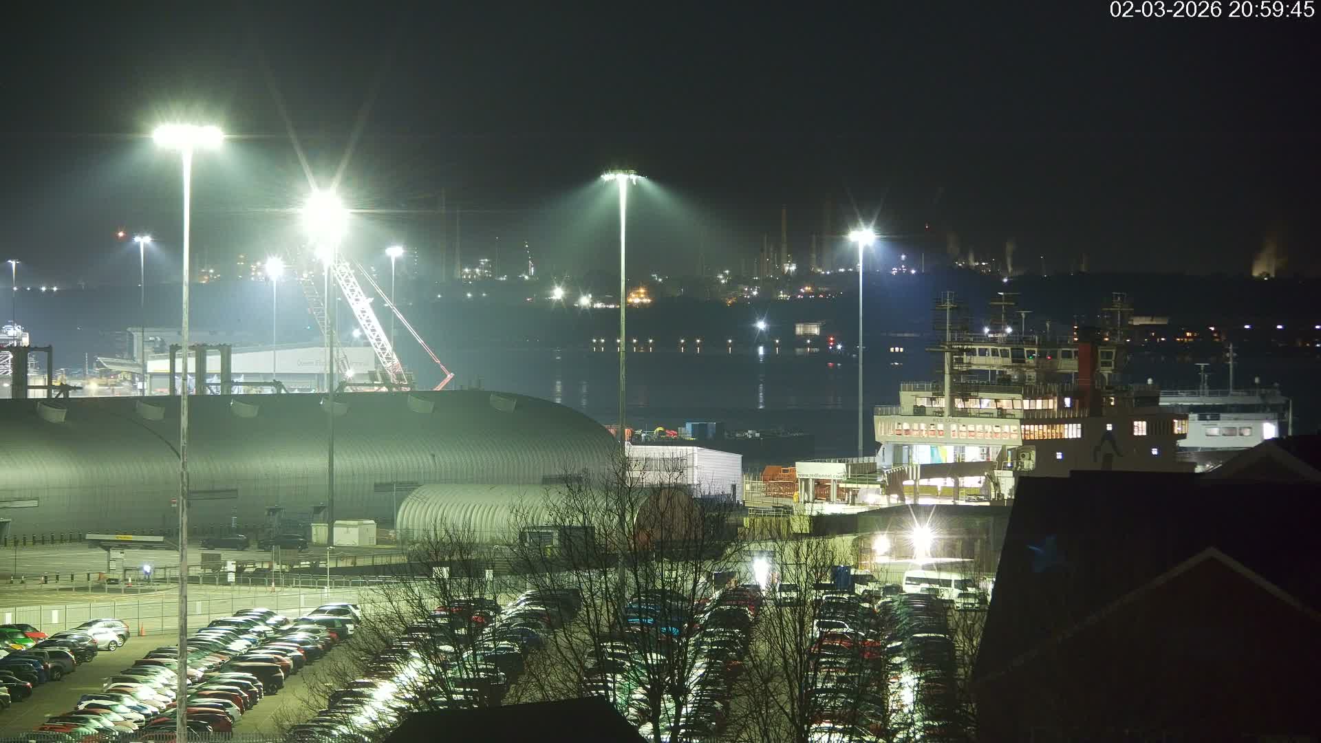 Port of Southampton Ocean Cruise Terminal (Berth 46) Live Cam - Southampton, Hampshire, South East, England, United Kingdom