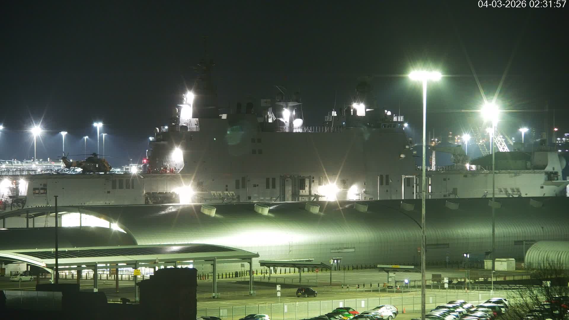 Port of Southampton Ocean Cruise Terminal (Berth 46) Live Cam - Southampton, Hampshire, South East, England, United Kingdom