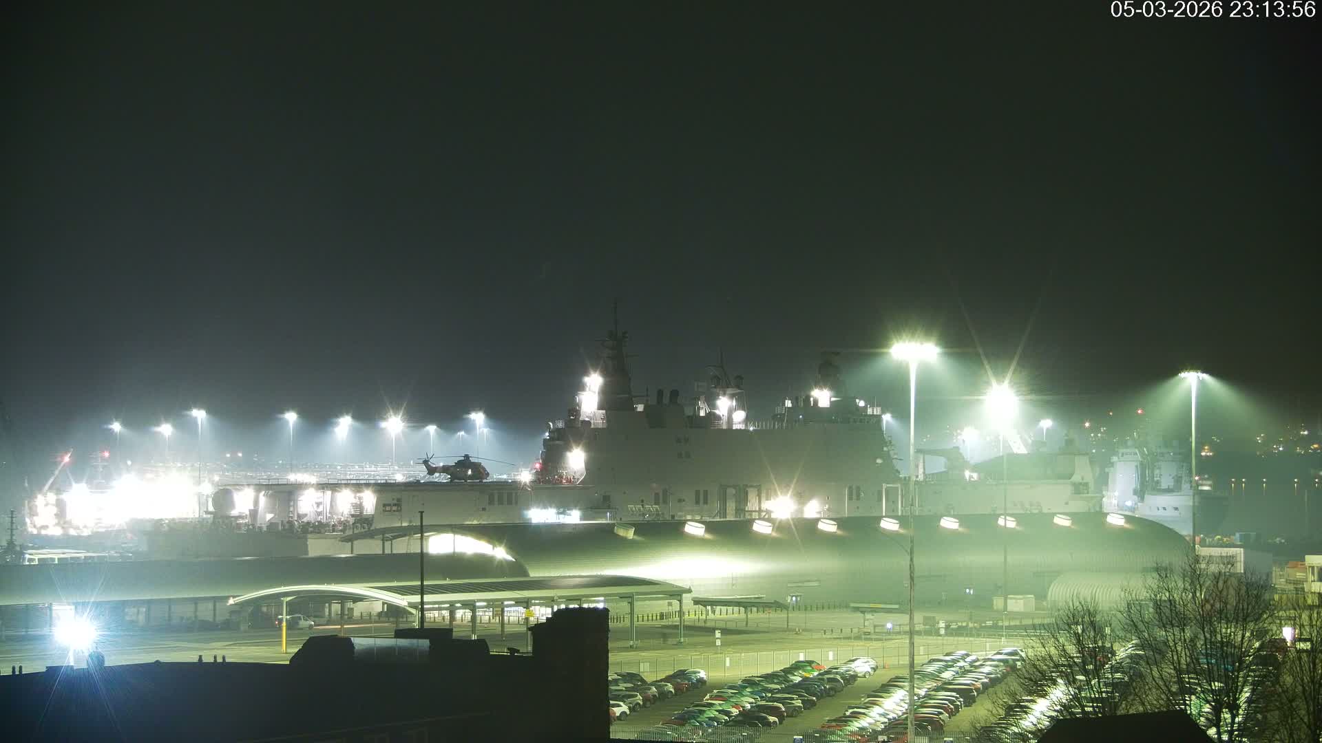 Port of Southampton Ocean Cruise Terminal (Berth 46) Live Cam - Southampton, Hampshire, South East, England, United Kingdom