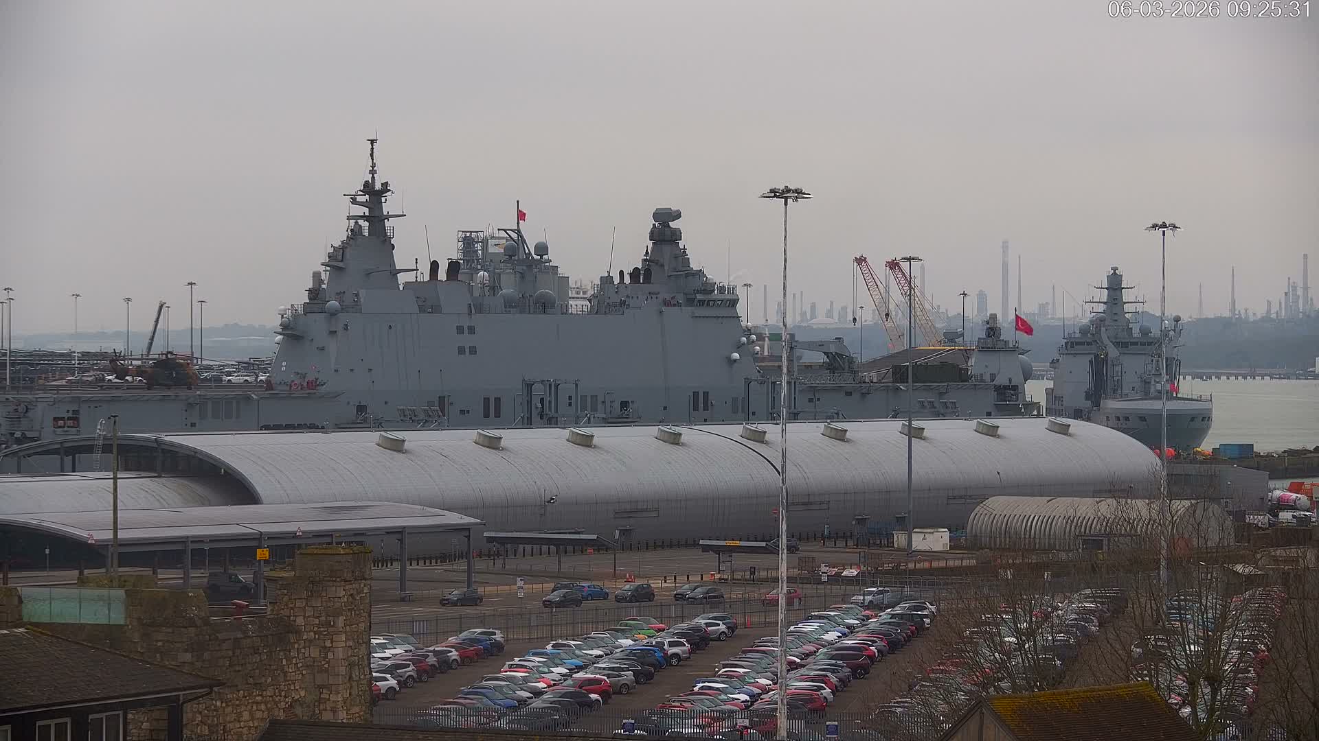 Port of Southampton Ocean Cruise Terminal (Berth 46) Live Cam - Southampton, Hampshire, South East, England, United Kingdom