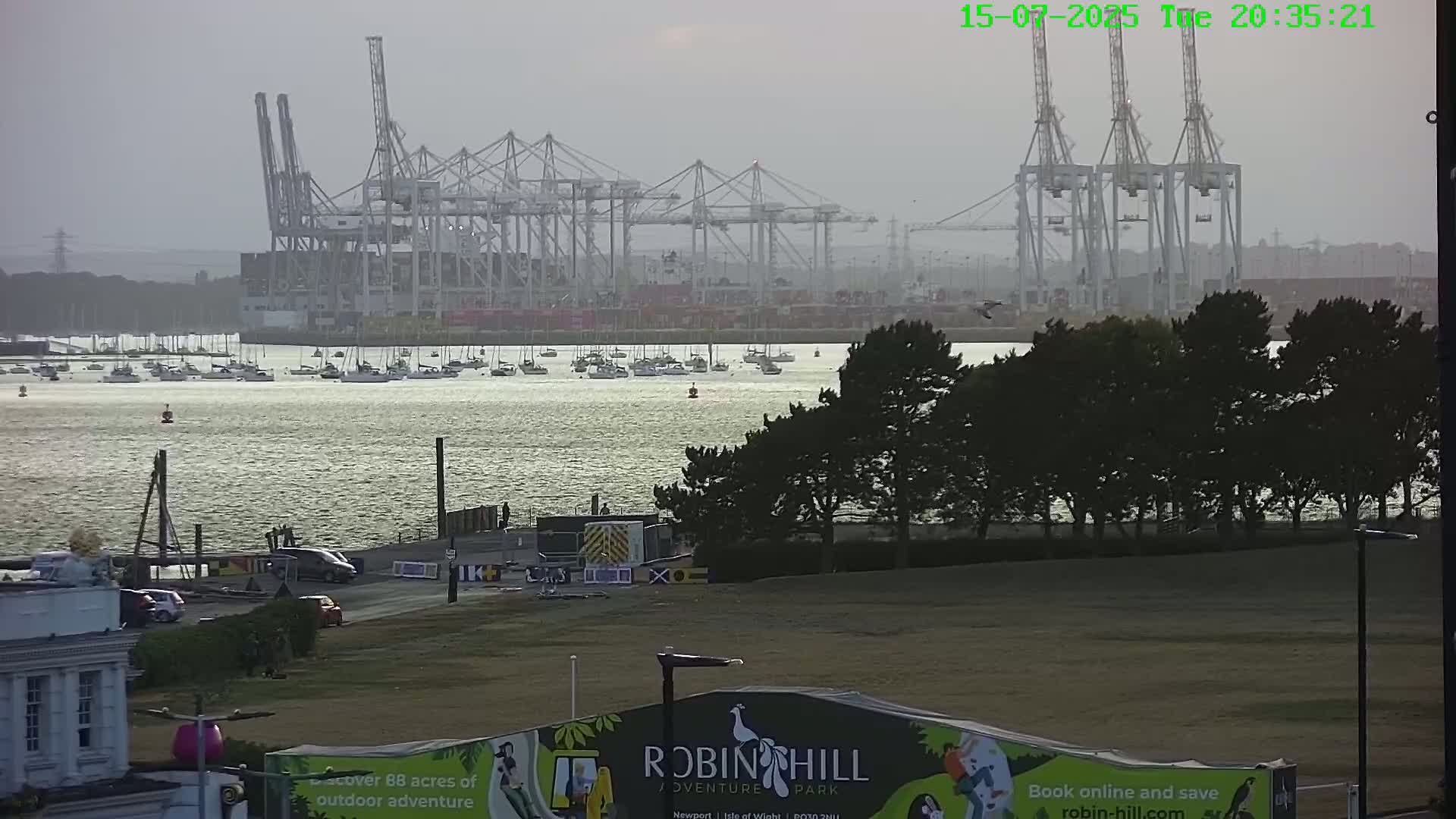 Southampton, Container Port & River Test Container Ship Shipspotting Live Cam - Southampton, Hampshire, South East, England, United Kingdom