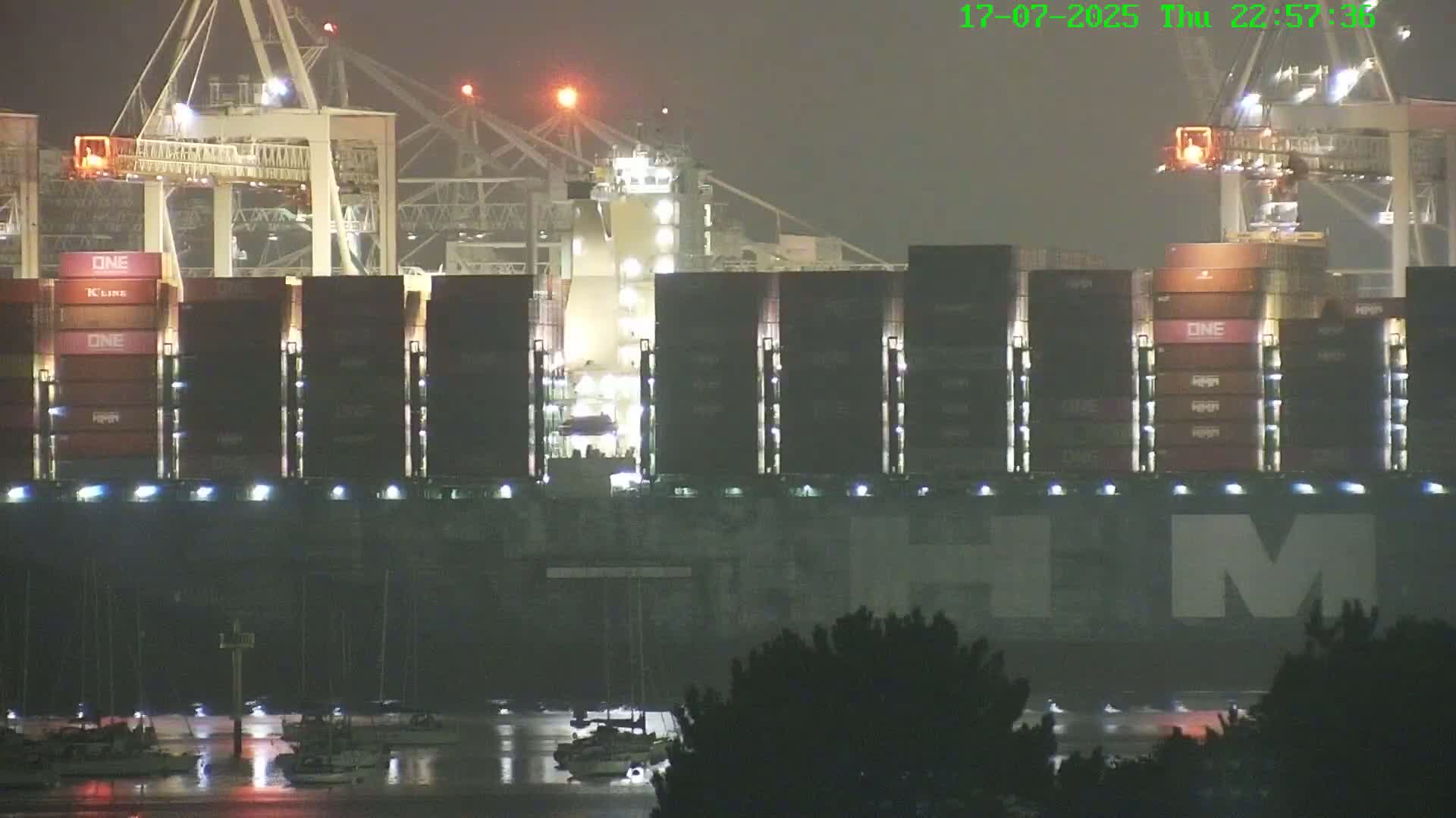 Southampton, Container Port & River Test Container Ship Shipspotting Live Cam - Southampton, Hampshire, South East, England, United Kingdom