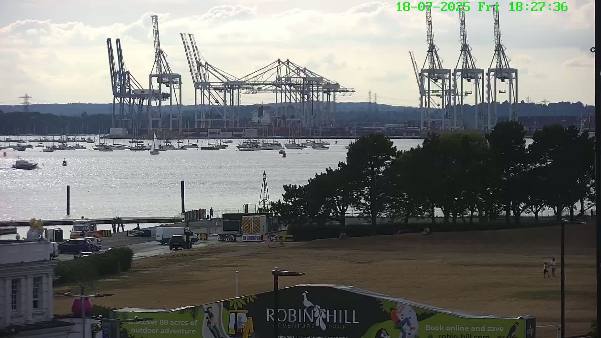 Southampton, Container Port & River Test Container Ship Shipspotting Live Cam - Southampton, Hampshire, South East, England, United Kingdom