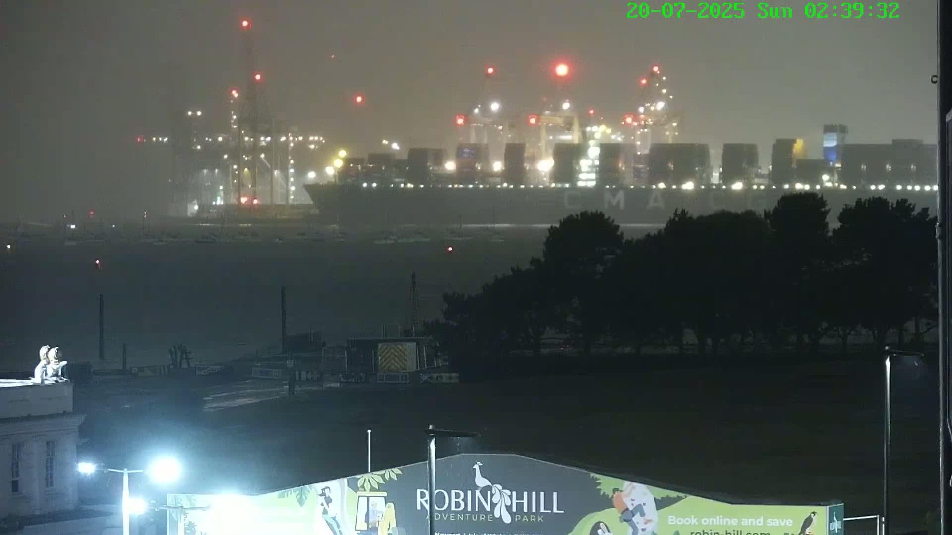 Southampton, Container Port & River Test Container Ship Shipspotting Live Cam - Southampton, Hampshire, South East, England, United Kingdom