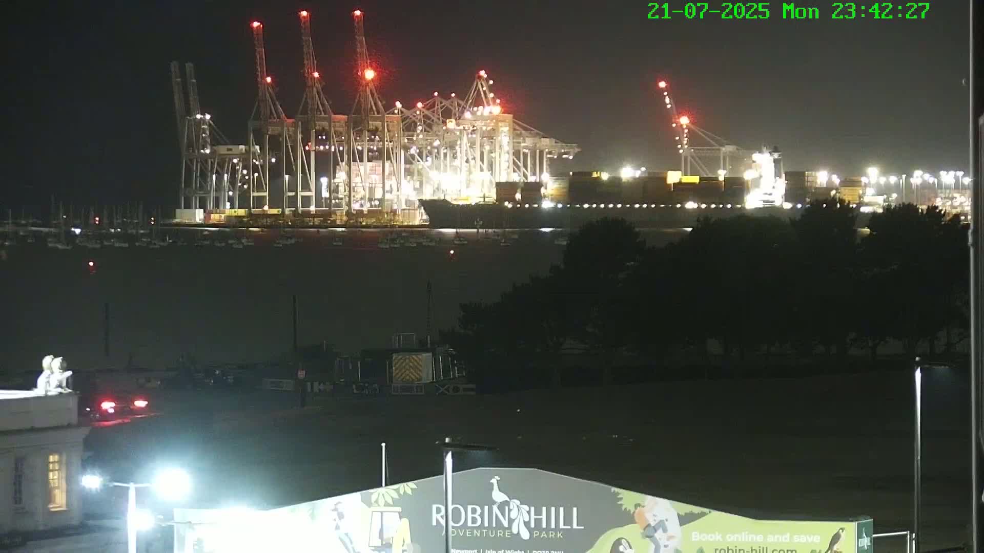 Southampton, Container Port & River Test Container Ship Shipspotting Live Cam - Southampton, Hampshire, South East, England, United Kingdom