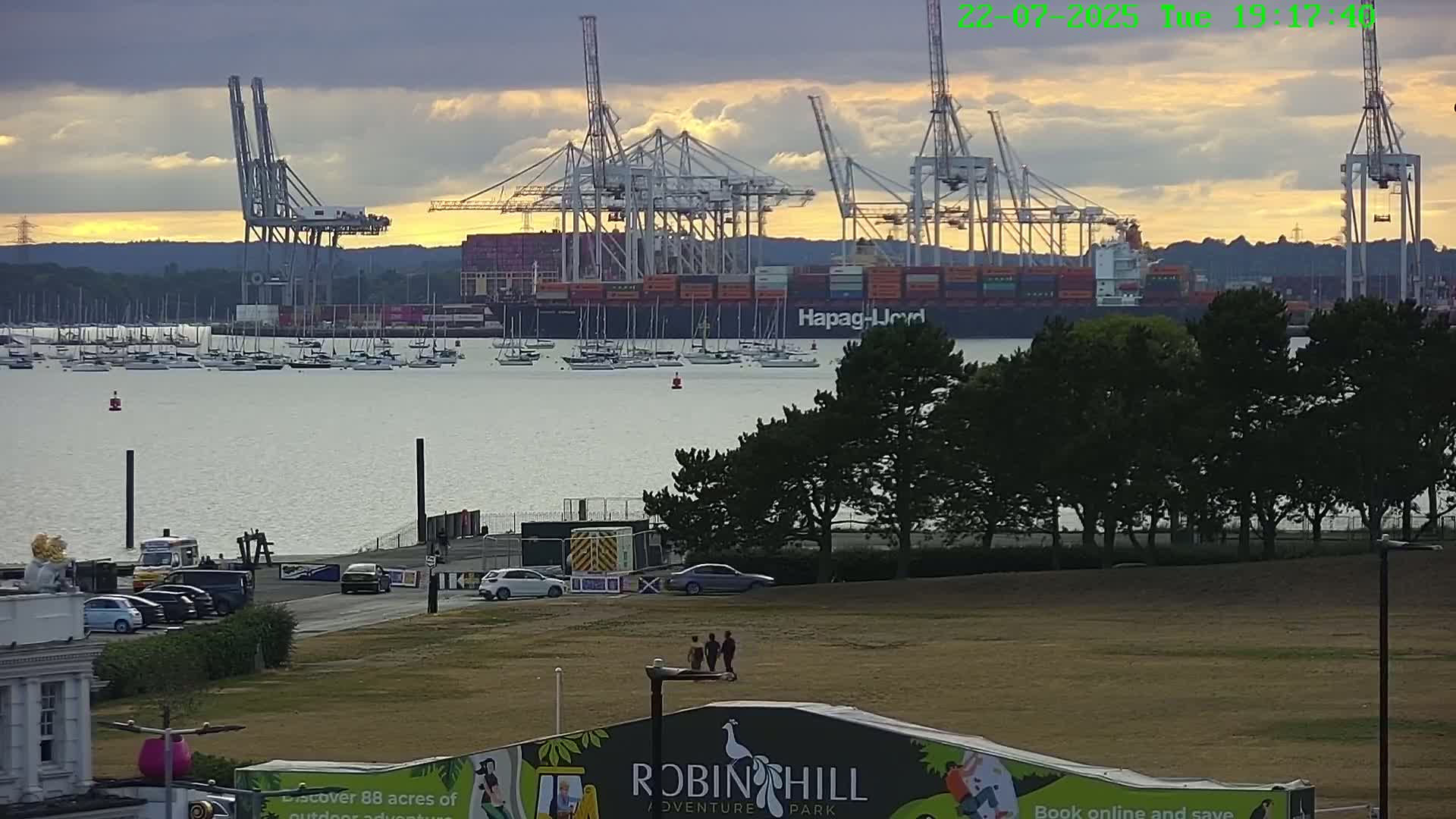 Southampton, Container Port & River Test Container Ship Shipspotting Live Cam - Southampton, Hampshire, South East, England, United Kingdom