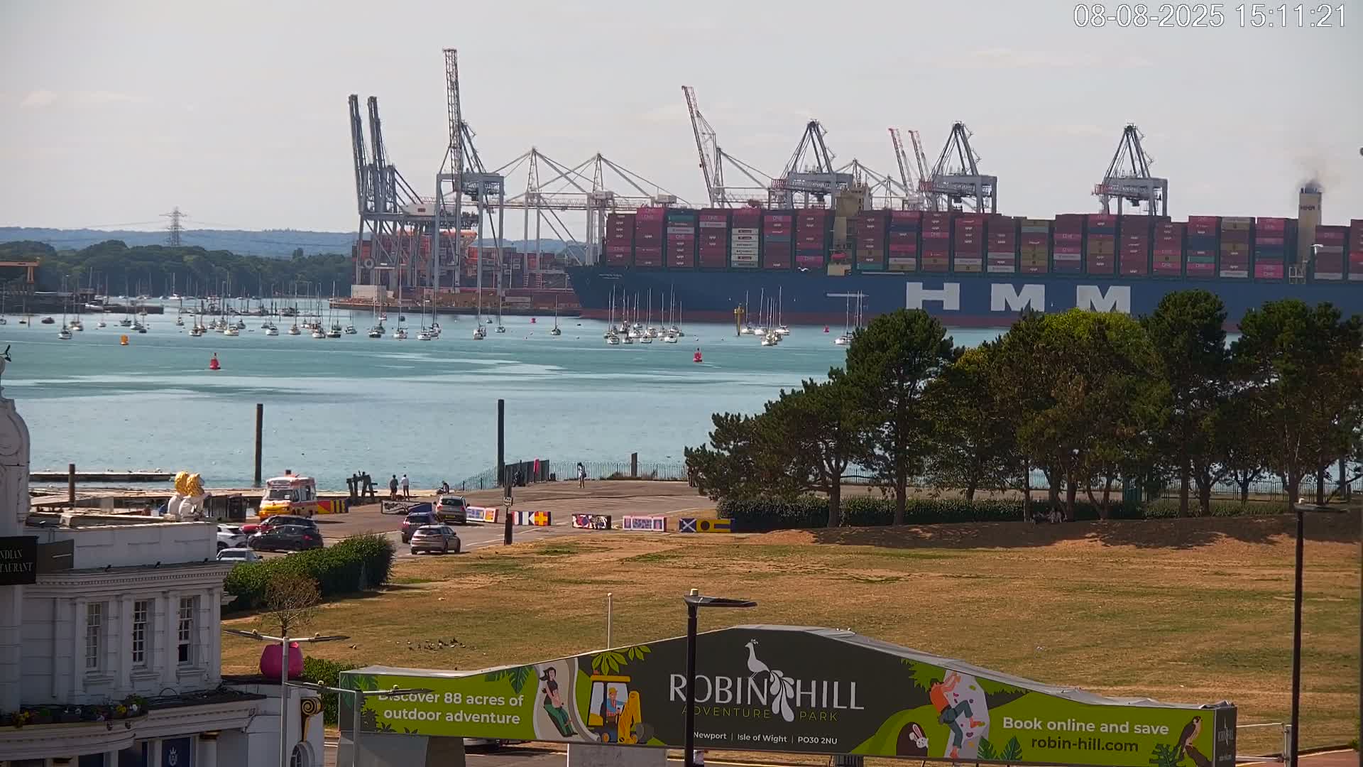 Southampton, Container Port & River Test Container Ship Shipspotting Live Cam - Southampton, Hampshire, South East, England, United Kingdom