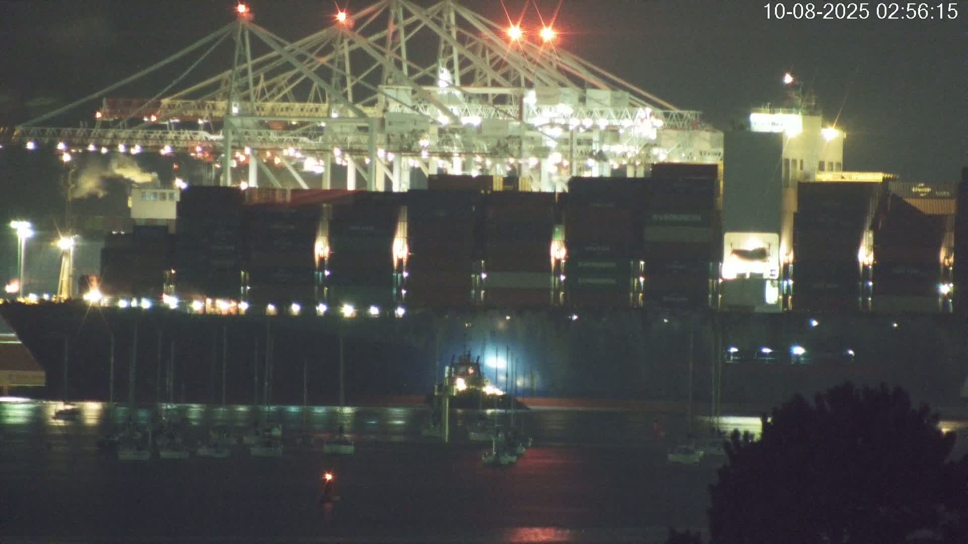 Southampton, Container Port & River Test Container Ship Shipspotting Live Cam - Southampton, Hampshire, South East, England, United Kingdom