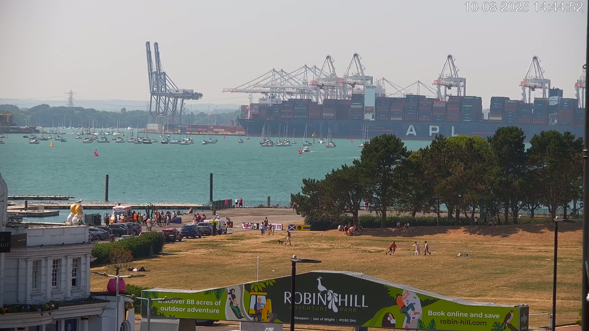 Southampton, Container Port & River Test Container Ship Shipspotting Live Cam - Southampton, Hampshire, South East, England, United Kingdom
