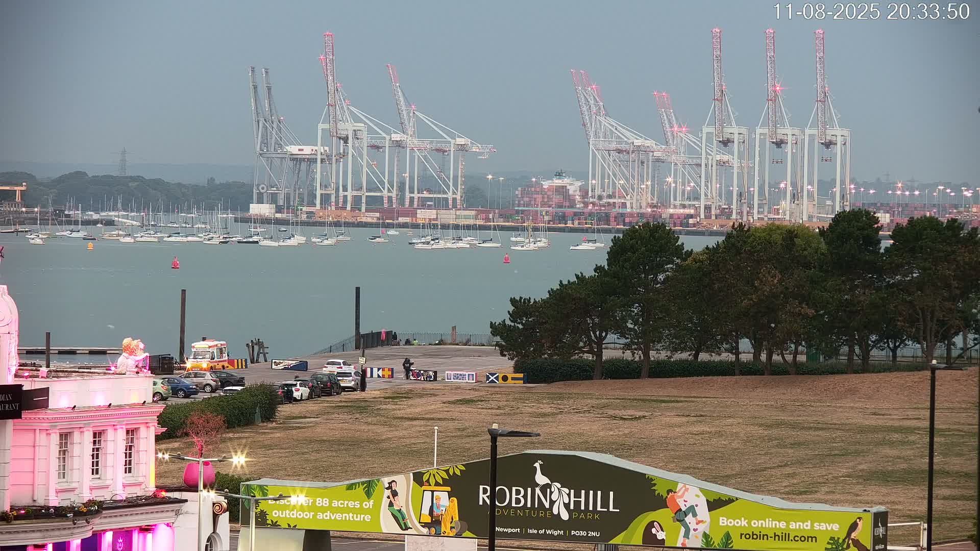 Southampton, Container Port & River Test Container Ship Shipspotting Live Cam - Southampton, Hampshire, South East, England, United Kingdom