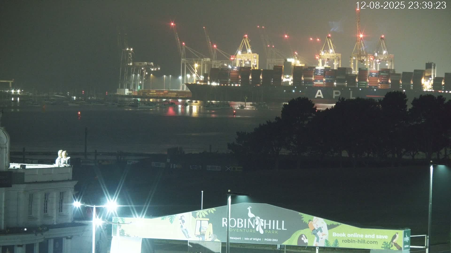 Southampton, Container Port & River Test Container Ship Shipspotting Live Cam - Southampton, Hampshire, South East, England, United Kingdom