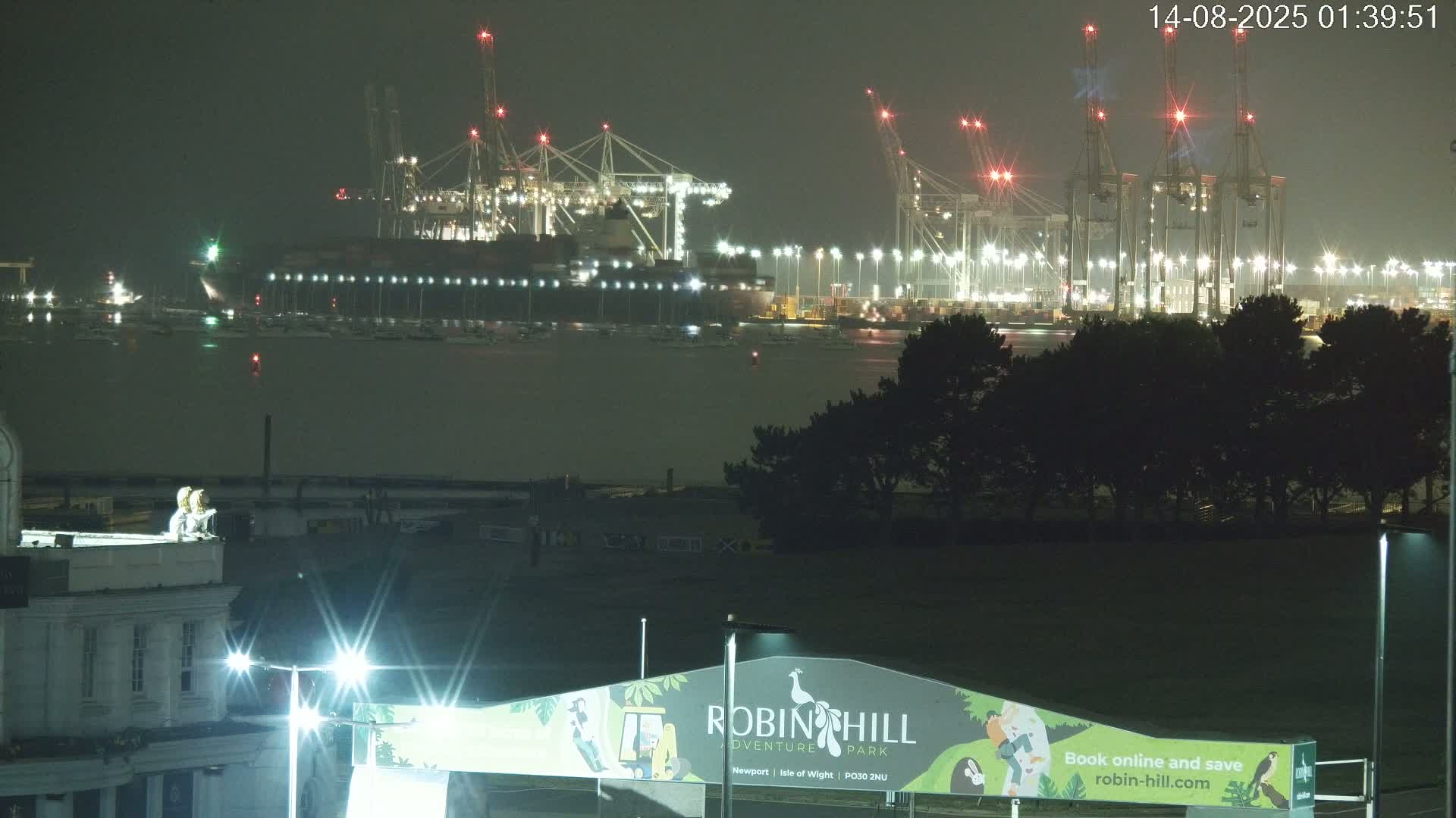 Southampton, Container Port & River Test Container Ship Shipspotting Live Cam - Southampton, Hampshire, South East, England, United Kingdom