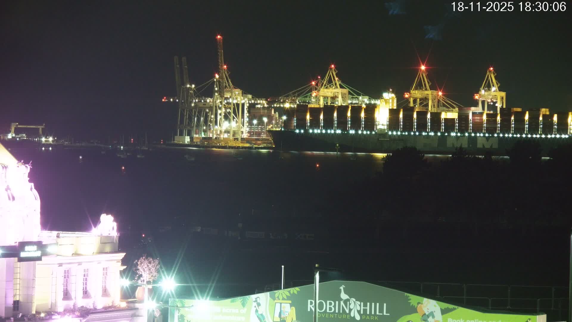 Southampton, Container Port & River Test Container Ship Shipspotting Live Cam - Southampton, Hampshire, South East, England, United Kingdom