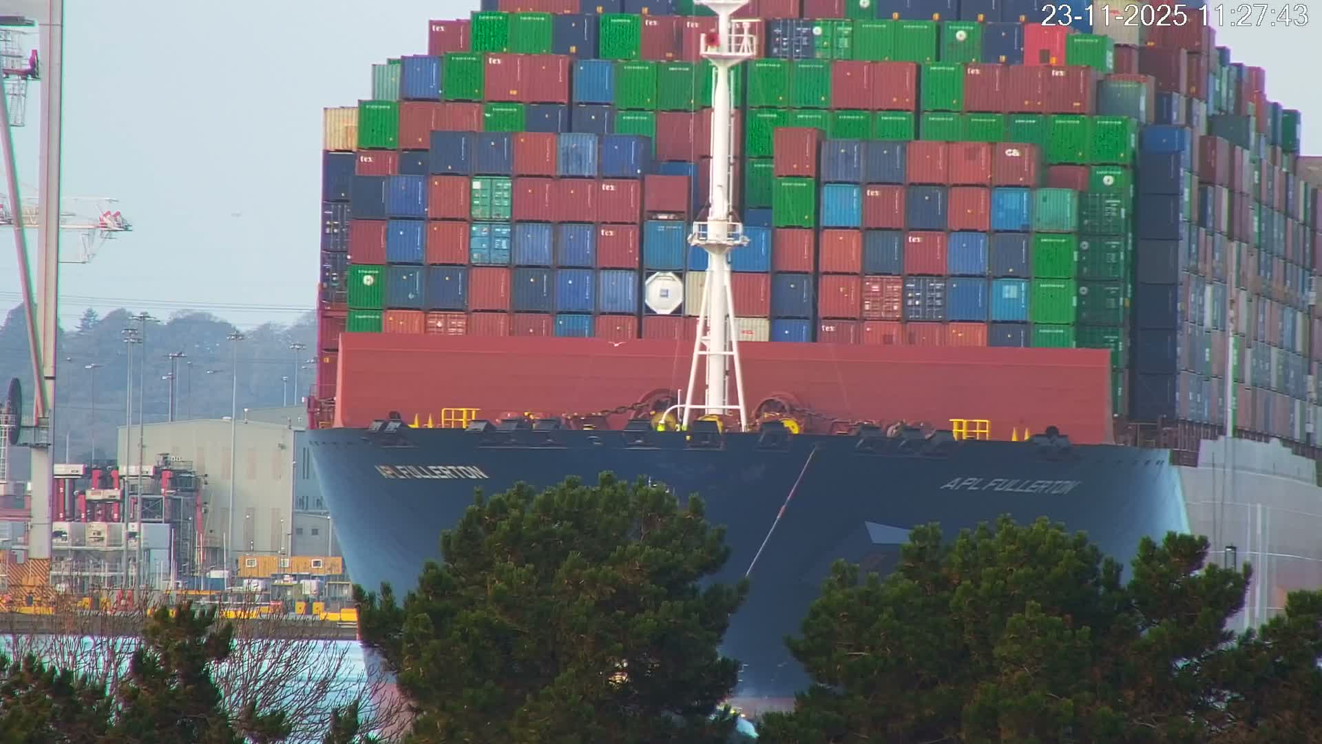 Southampton, Container Port & River Test Container Ship Shipspotting Live Cam - Southampton, Hampshire, South East, England, United Kingdom