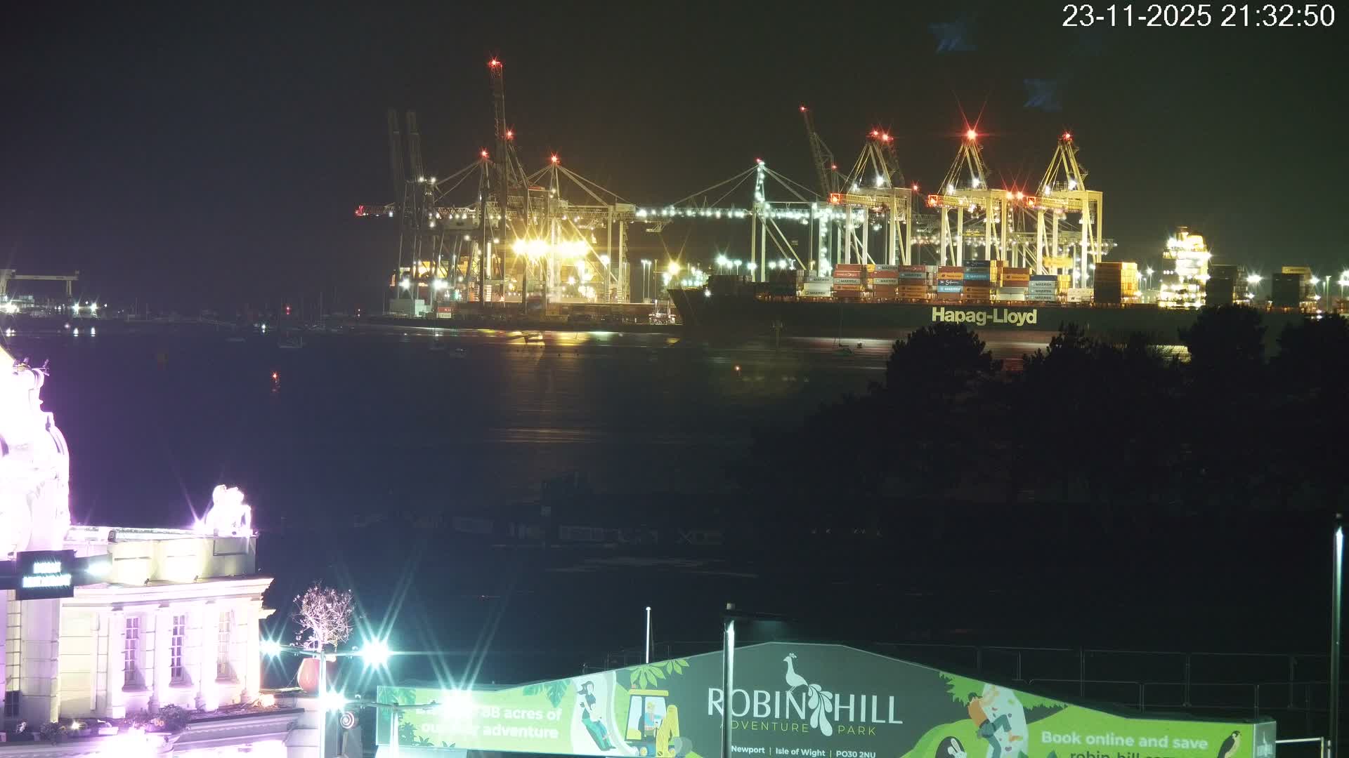 Southampton, Container Port & River Test Container Ship Shipspotting Live Cam - Southampton, Hampshire, South East, England, United Kingdom