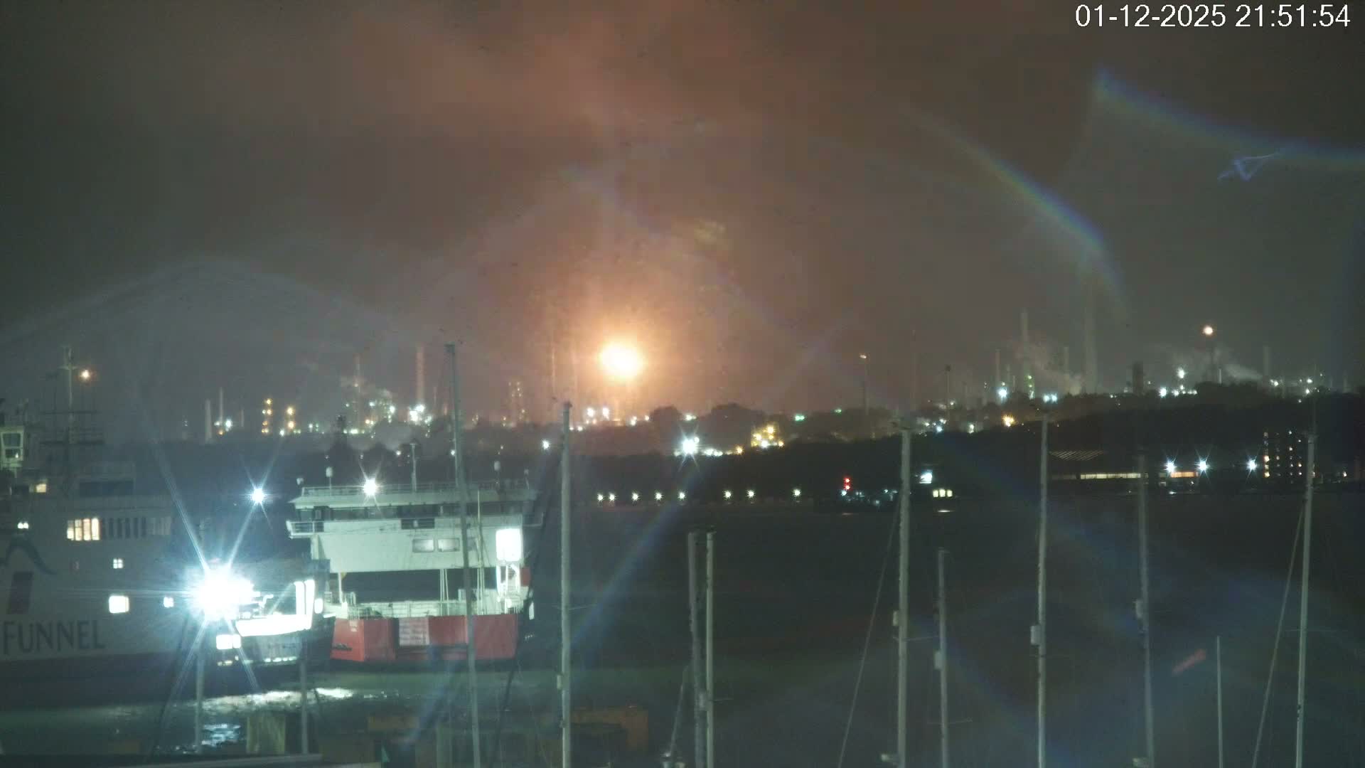 Southampton, Container Port & River Test Container Ship Shipspotting Live Cam - Southampton, Hampshire, South East, England, United Kingdom