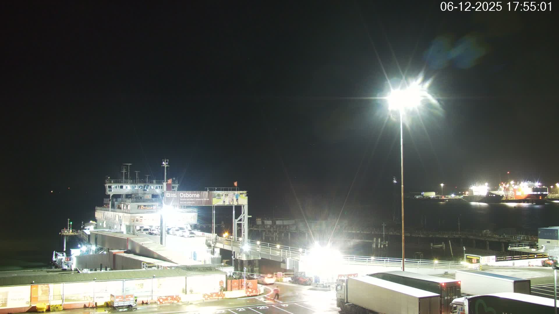 Southampton, Container Port & River Test Container Ship Shipspotting Live Cam - Southampton, Hampshire, South East, England, United Kingdom