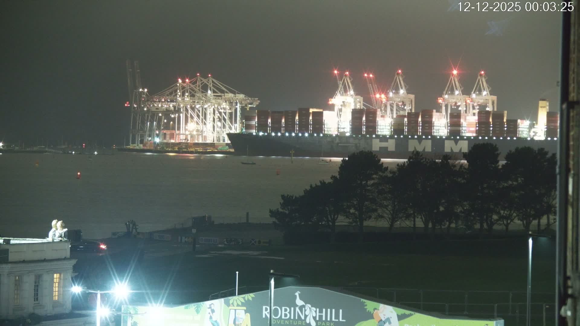 Southampton, Container Port & River Test Container Ship Shipspotting Live Cam - Southampton, Hampshire, South East, England, United Kingdom