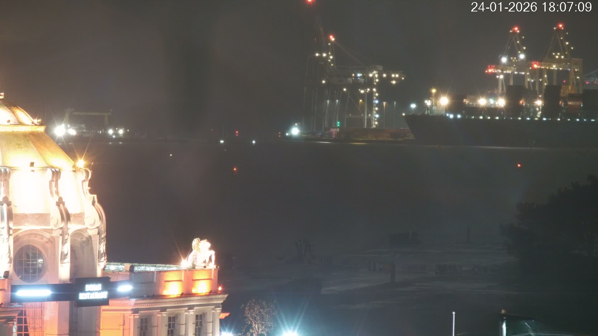 Southampton, Container Port & River Test Container Ship Shipspotting Live Cam - Southampton, Hampshire, South East, England, United Kingdom