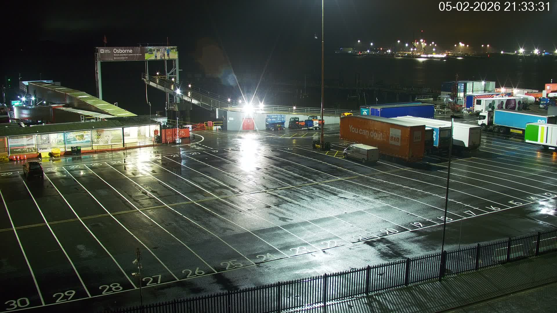 Southampton, Container Port & River Test Container Ship Shipspotting Live Cam - Southampton, Hampshire, South East, England, United Kingdom