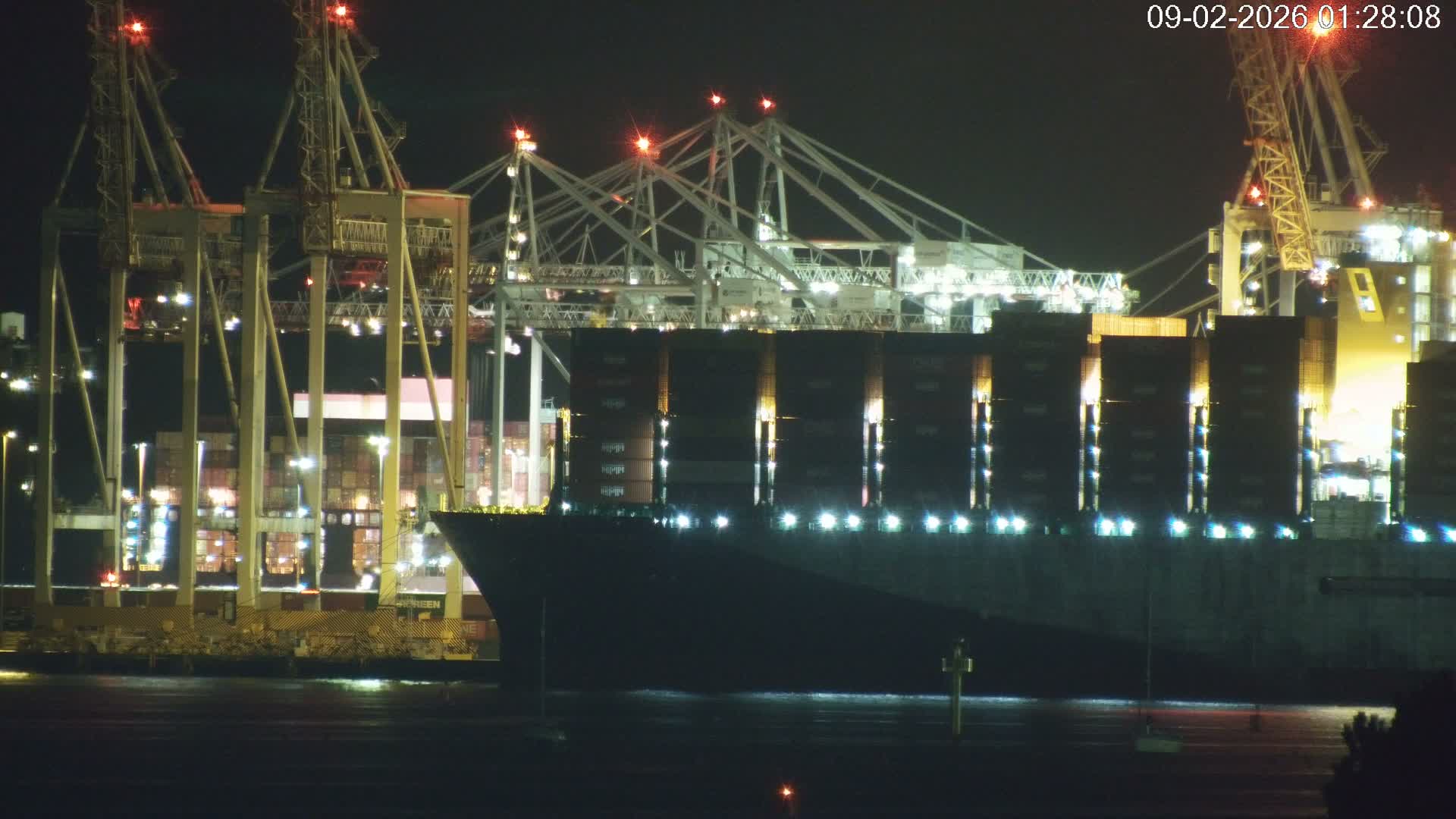 Southampton, Container Port & River Test Container Ship Shipspotting Live Cam - Southampton, Hampshire, South East, England, United Kingdom