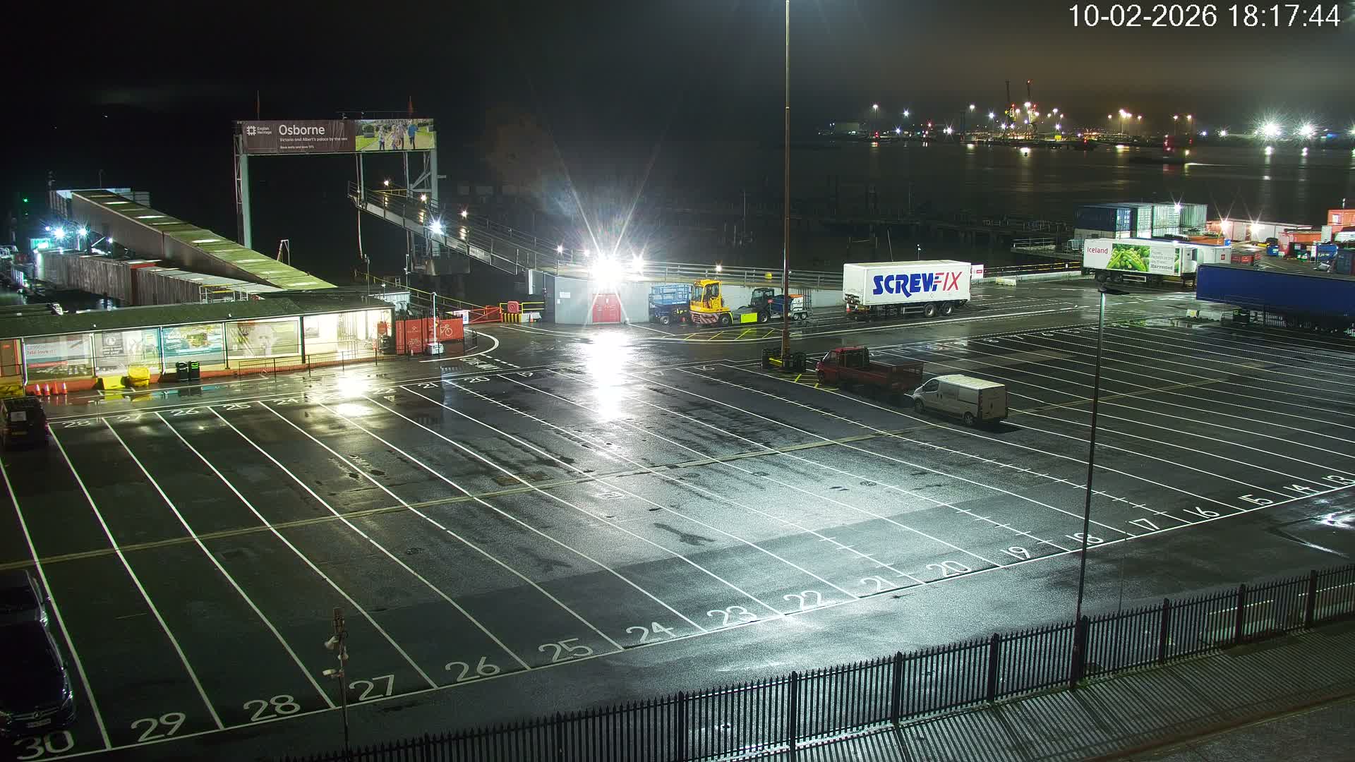 Southampton, Container Port & River Test Container Ship Shipspotting Live Cam - Southampton, Hampshire, South East, England, United Kingdom