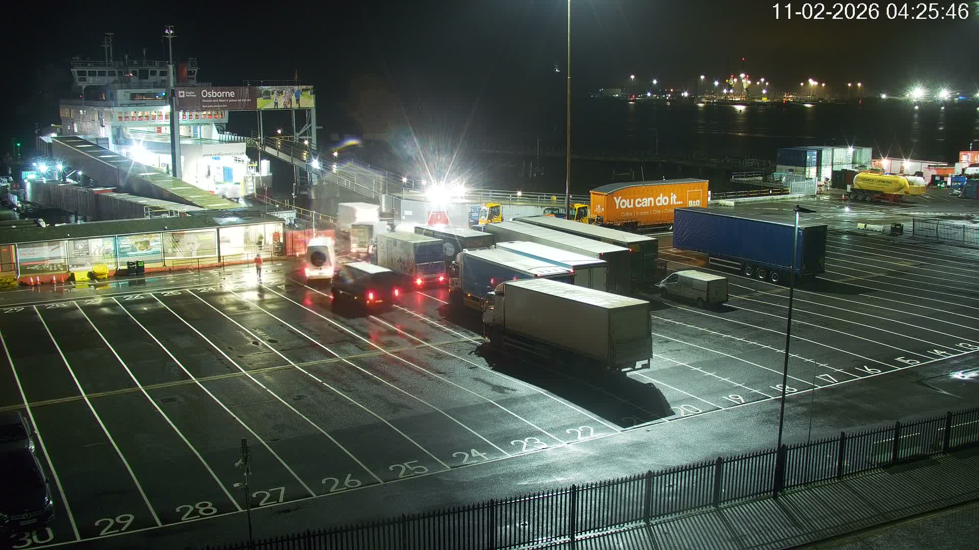 Southampton, Container Port & River Test Container Ship Shipspotting Live Cam - Southampton, Hampshire, South East, England, United Kingdom