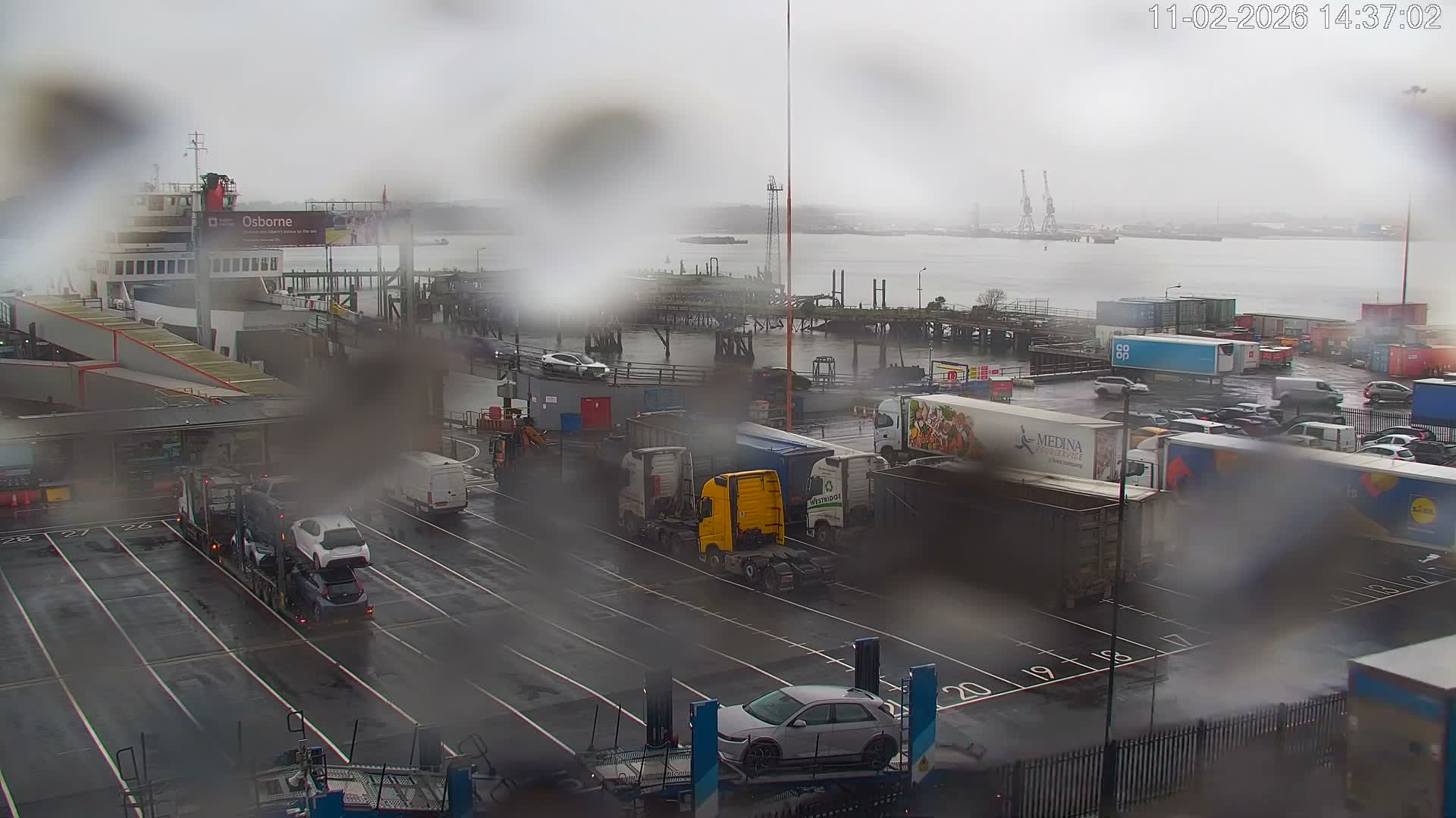 Southampton, Container Port & River Test Container Ship Shipspotting Live Cam - Southampton, Hampshire, South East, England, United Kingdom