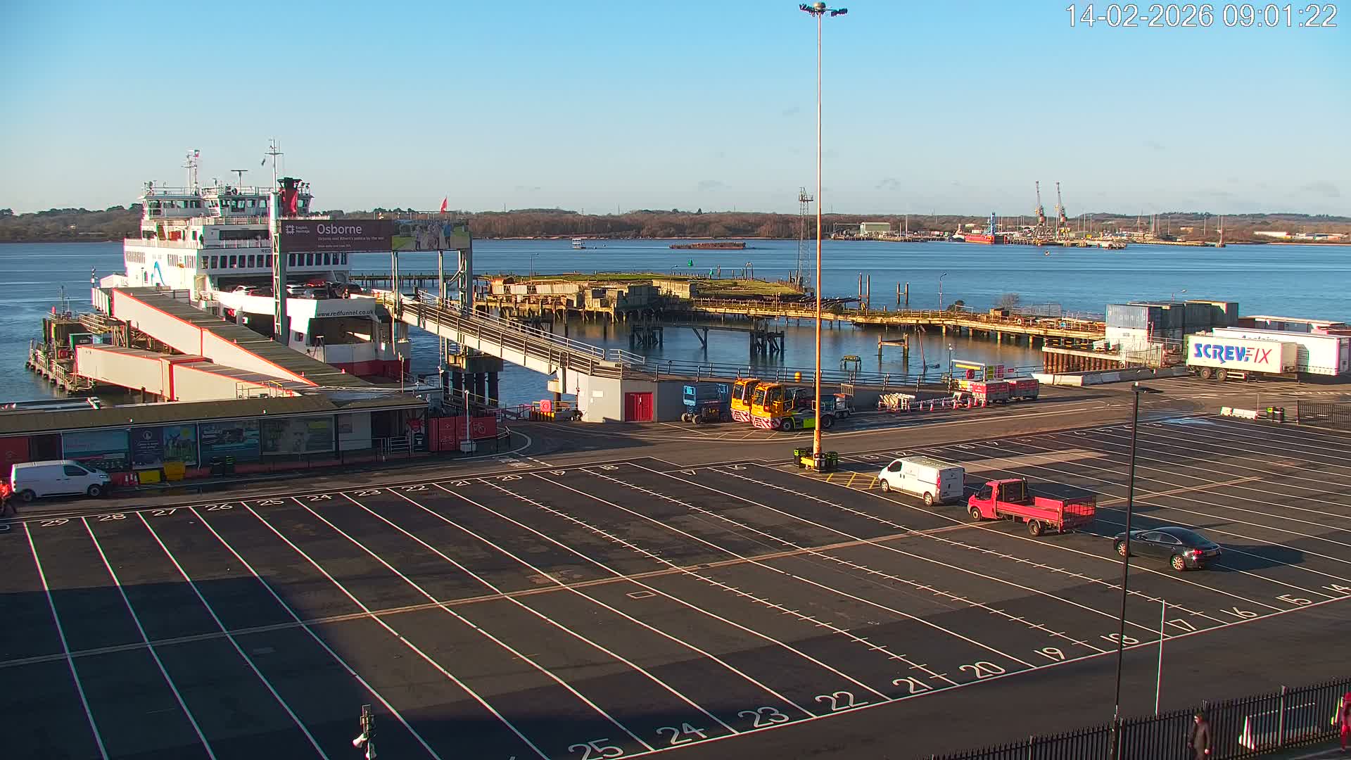 Southampton, Container Port & River Test Container Ship Shipspotting Live Cam - Southampton, Hampshire, South East, England, United Kingdom