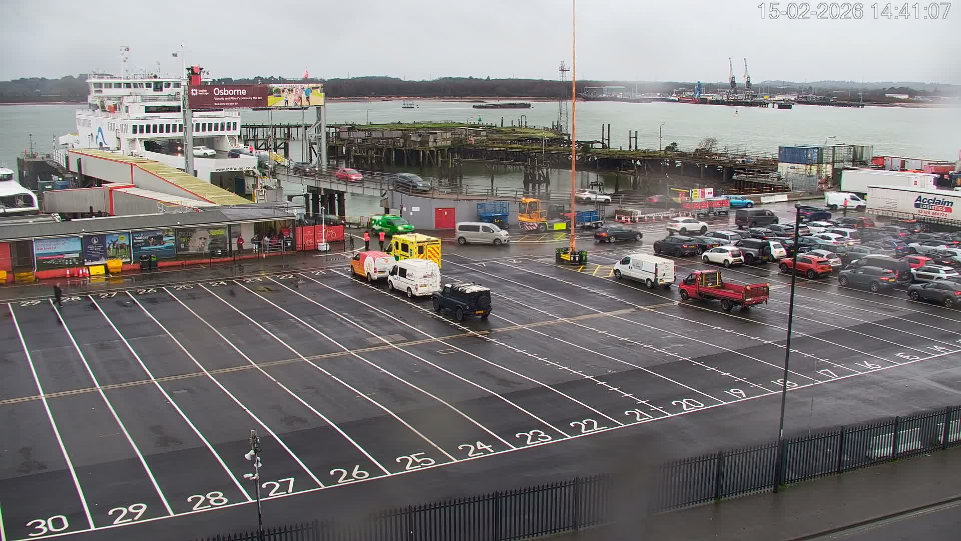 Southampton, Container Port & River Test Container Ship Shipspotting Live Cam - Southampton, Hampshire, South East, England, United Kingdom
