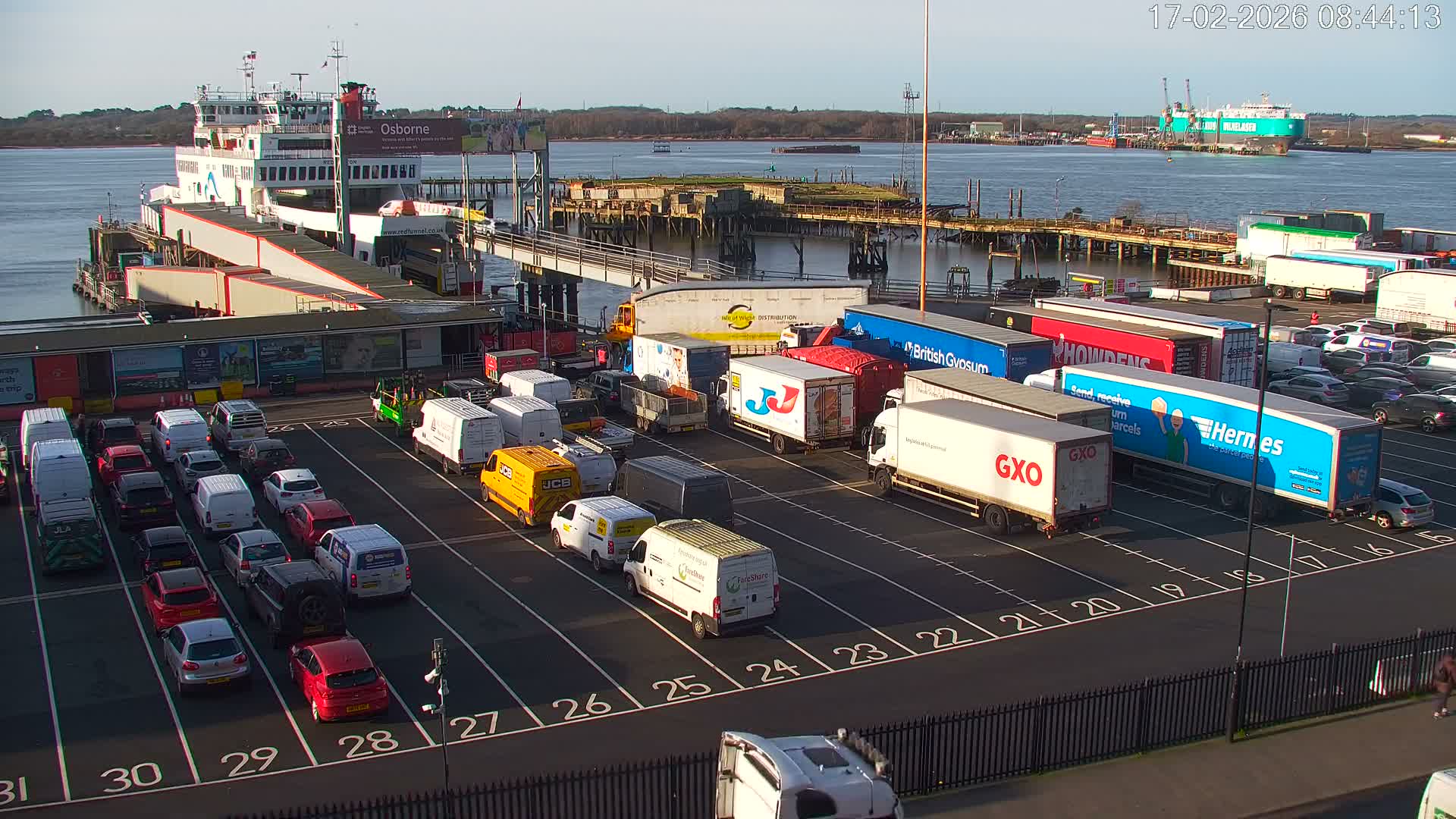 Southampton, Container Port & River Test Container Ship Shipspotting Live Cam - Southampton, Hampshire, South East, England, United Kingdom