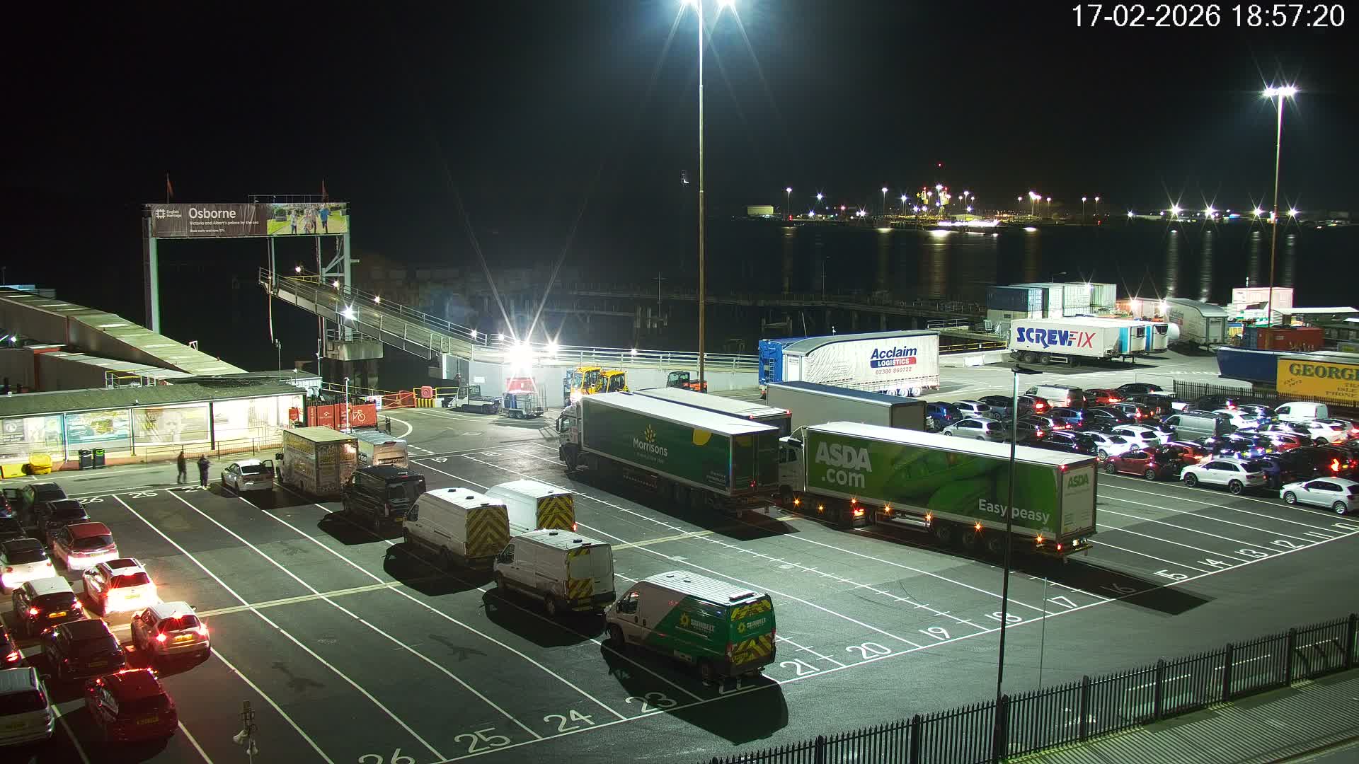 Southampton, Container Port & River Test Container Ship Shipspotting Live Cam - Southampton, Hampshire, South East, England, United Kingdom