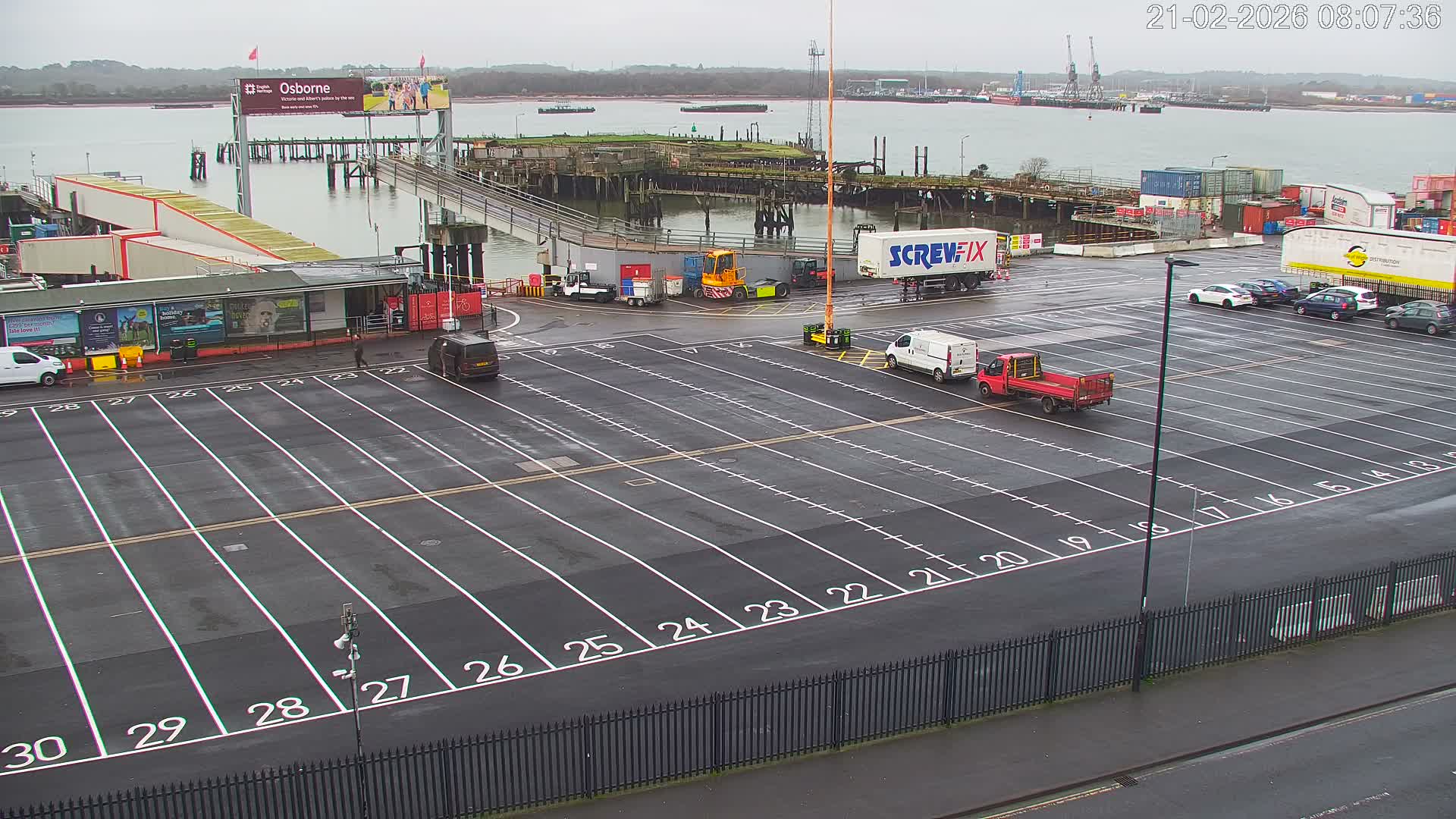 Southampton, Container Port & River Test Container Ship Shipspotting Live Cam - Southampton, Hampshire, South East, England, United Kingdom