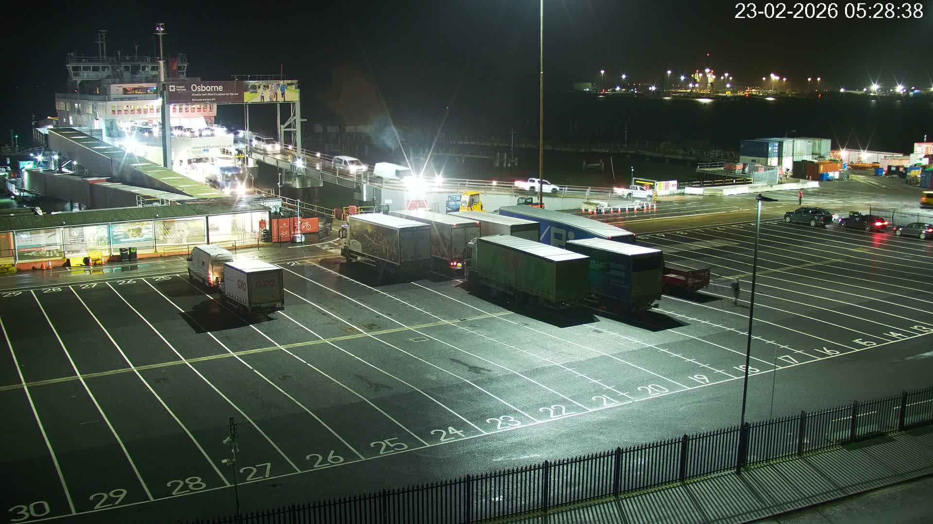 Southampton, Container Port & River Test Container Ship Shipspotting Live Cam - Southampton, Hampshire, South East, England, United Kingdom