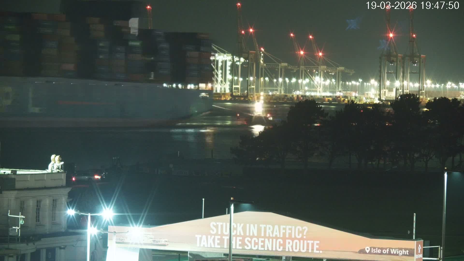 Southampton, Container Port & River Test Container Ship Shipspotting Live Cam - Southampton, Hampshire, South East, England, United Kingdom