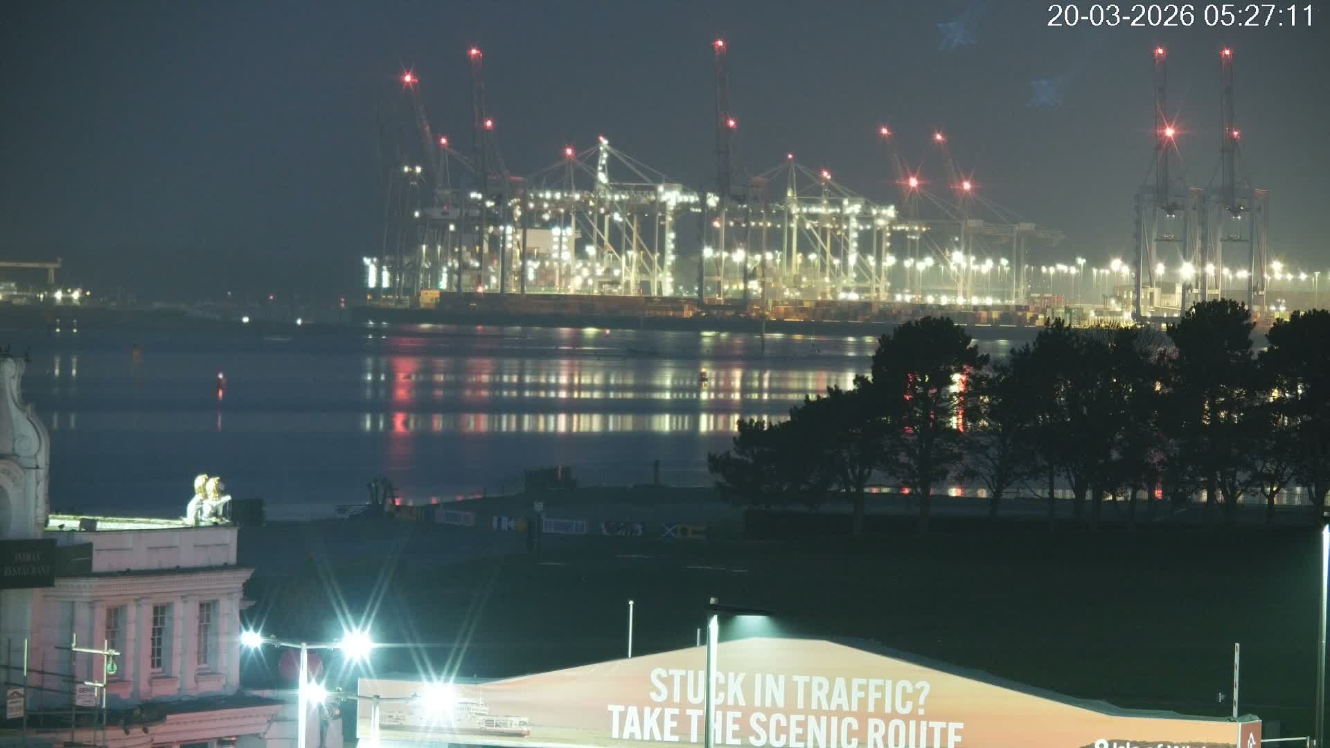 Southampton, Container Port & River Test Container Ship Shipspotting Live Cam - Southampton, Hampshire, South East, England, United Kingdom