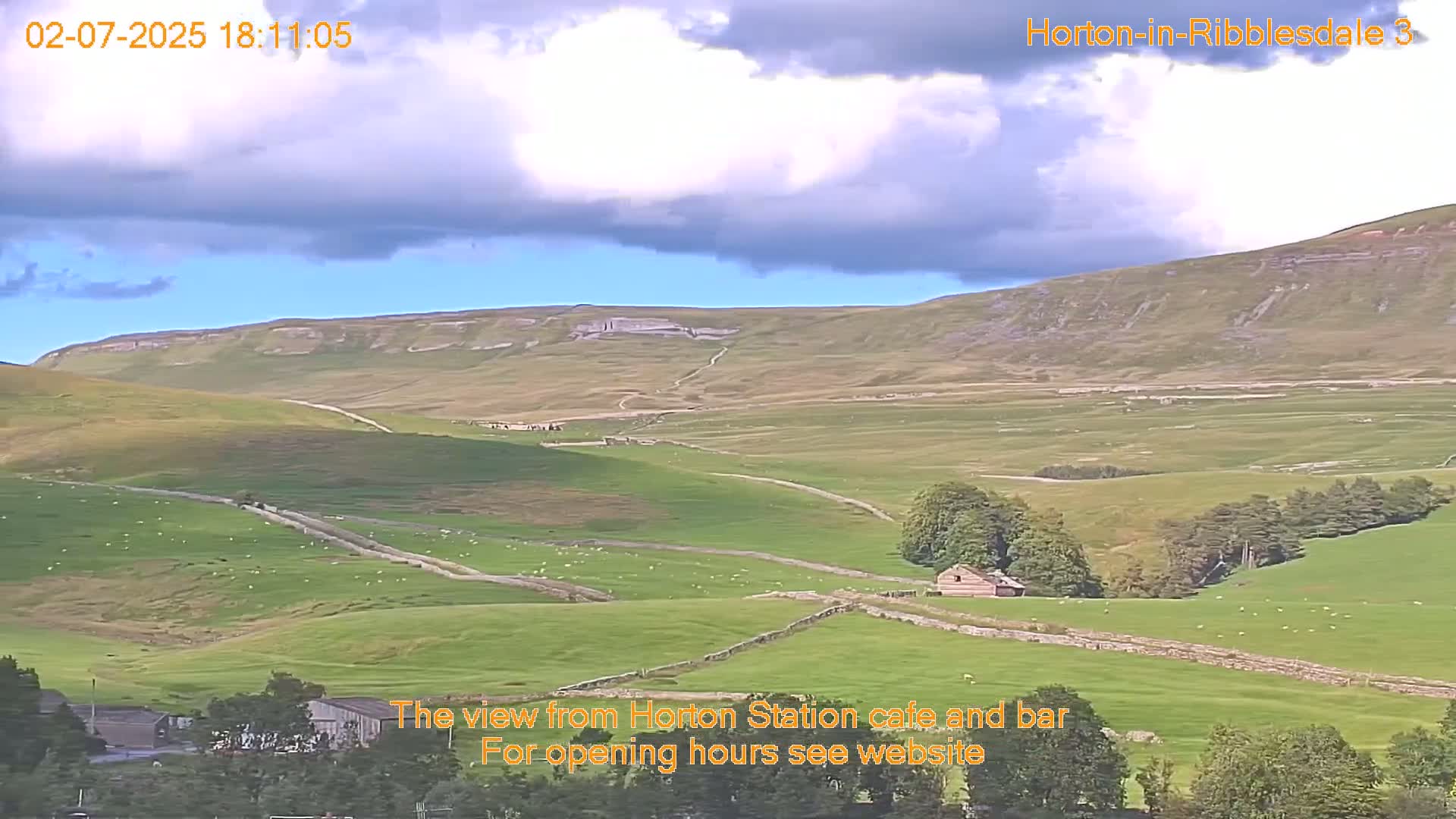 Horton-in-Ribblesdale Village & Ribble Valley Panaromic Live Cam - North Yorkshire, Yorkshire and the Humber, England, United Kingdom