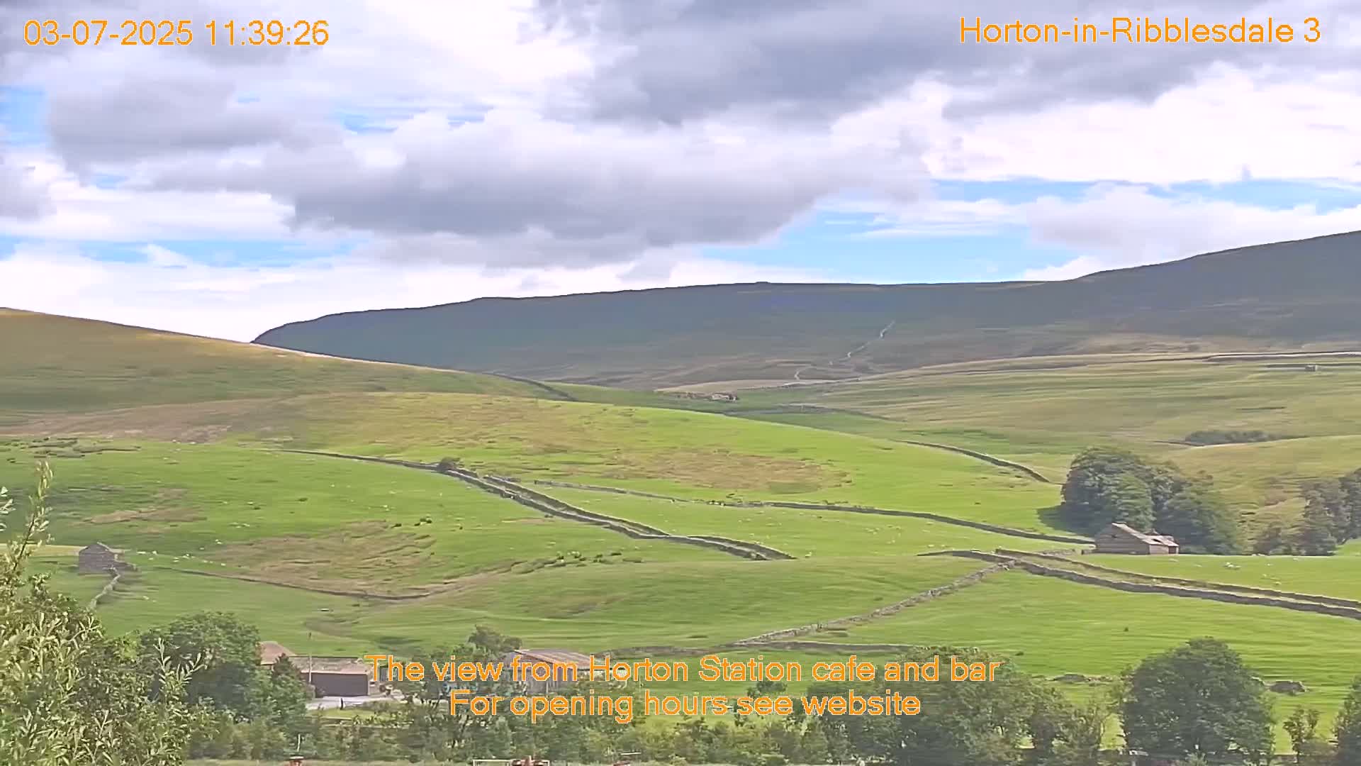 Horton-in-Ribblesdale Village & Ribble Valley Panaromic Live Cam - North Yorkshire, Yorkshire and the Humber, England, United Kingdom