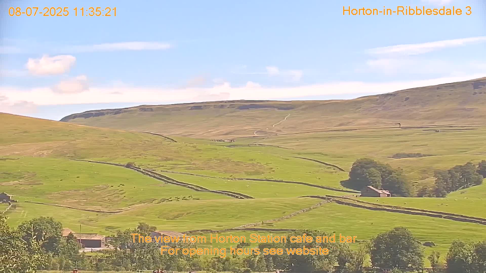 Horton-in-Ribblesdale Village & Ribble Valley Panaromic Live Cam - North Yorkshire, Yorkshire and the Humber, England, United Kingdom