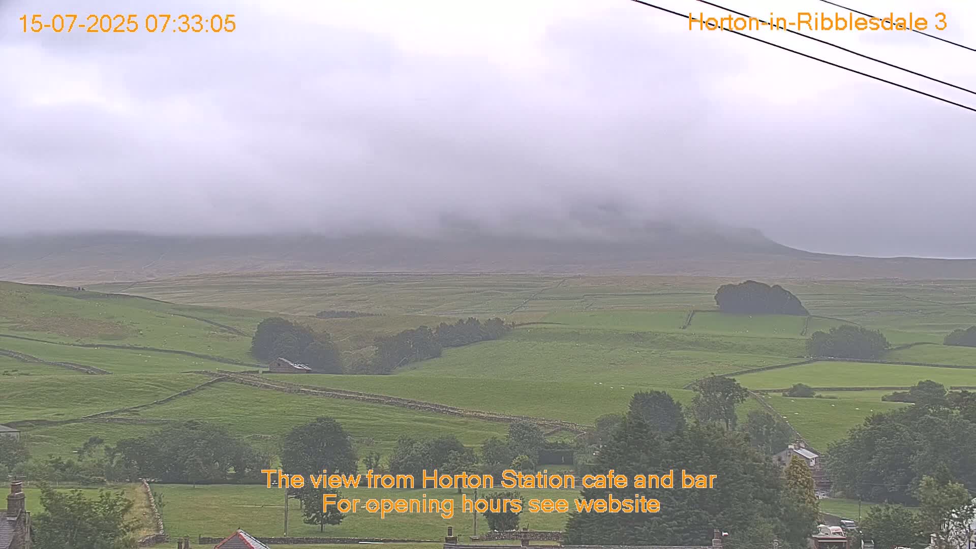 Horton-in-Ribblesdale Village & Ribble Valley Panaromic Live Cam - North Yorkshire, Yorkshire and the Humber, England, United Kingdom