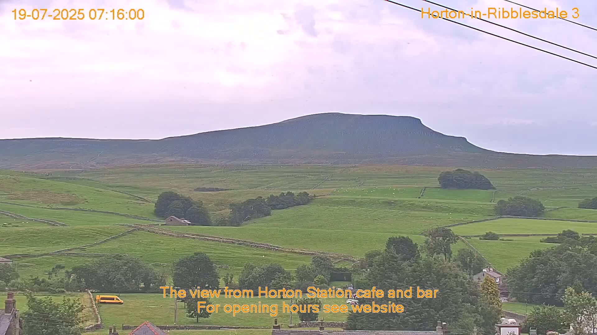 Horton-in-Ribblesdale Village & Ribble Valley Panaromic Live Cam - North Yorkshire, Yorkshire and the Humber, England, United Kingdom
