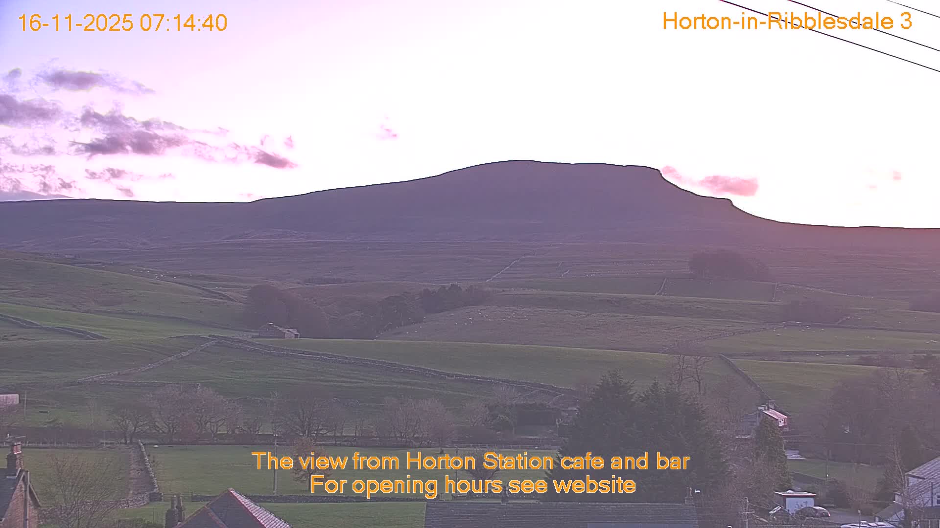 Horton-in-Ribblesdale Village & Ribble Valley Panaromic Live Cam - North Yorkshire, Yorkshire and the Humber, England, United Kingdom