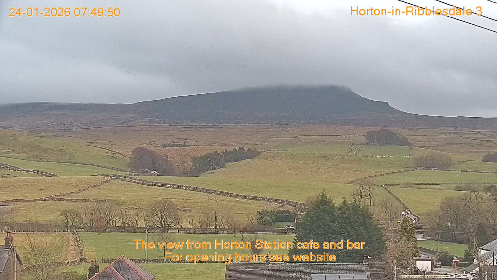 Horton-in-Ribblesdale Village & Ribble Valley Panaromic Live Cam - North Yorkshire, Yorkshire and the Humber, England, United Kingdom