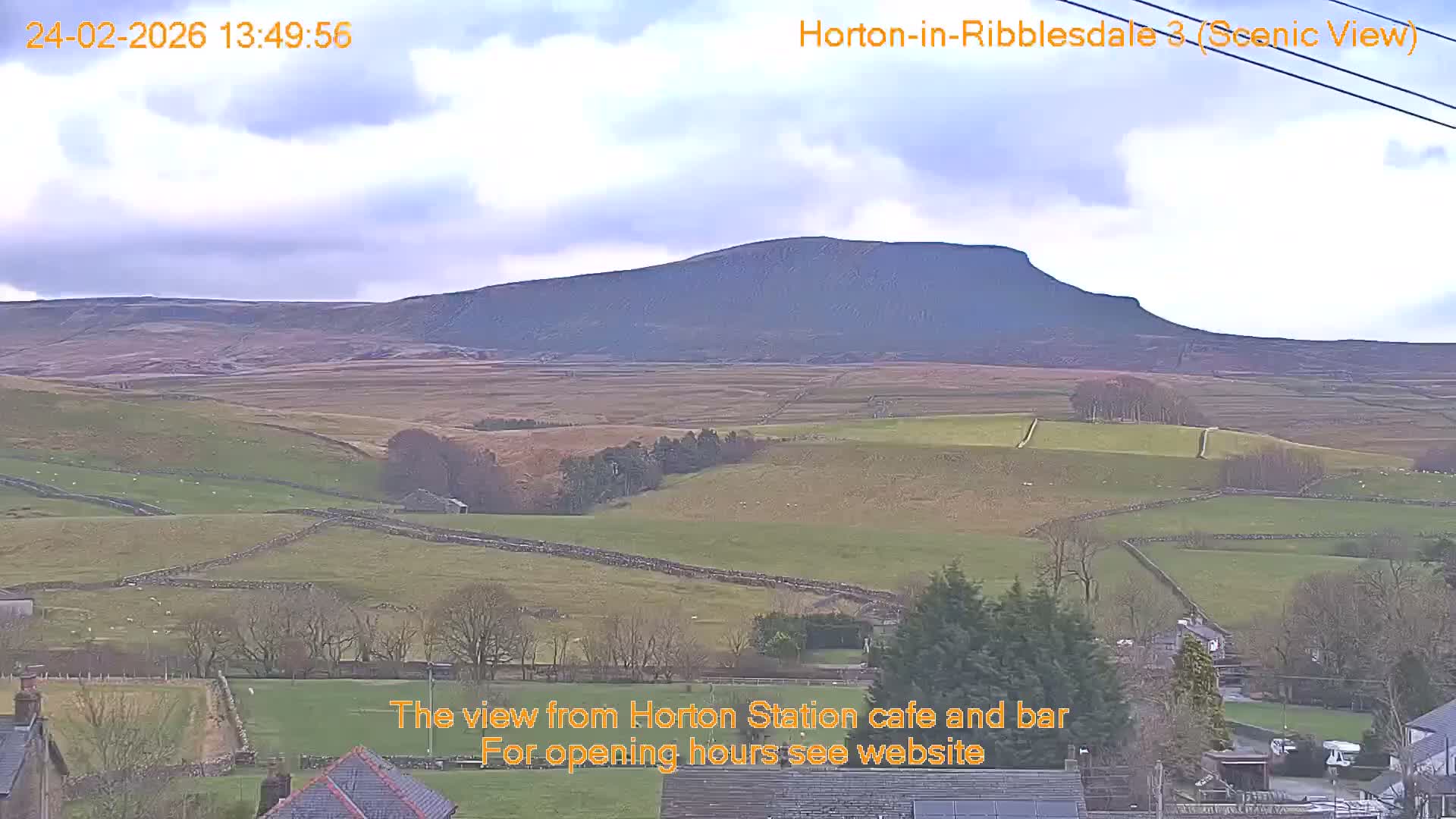 Horton-in-Ribblesdale Village & Ribble Valley Panaromic Live Cam - North Yorkshire, Yorkshire and the Humber, England, United Kingdom